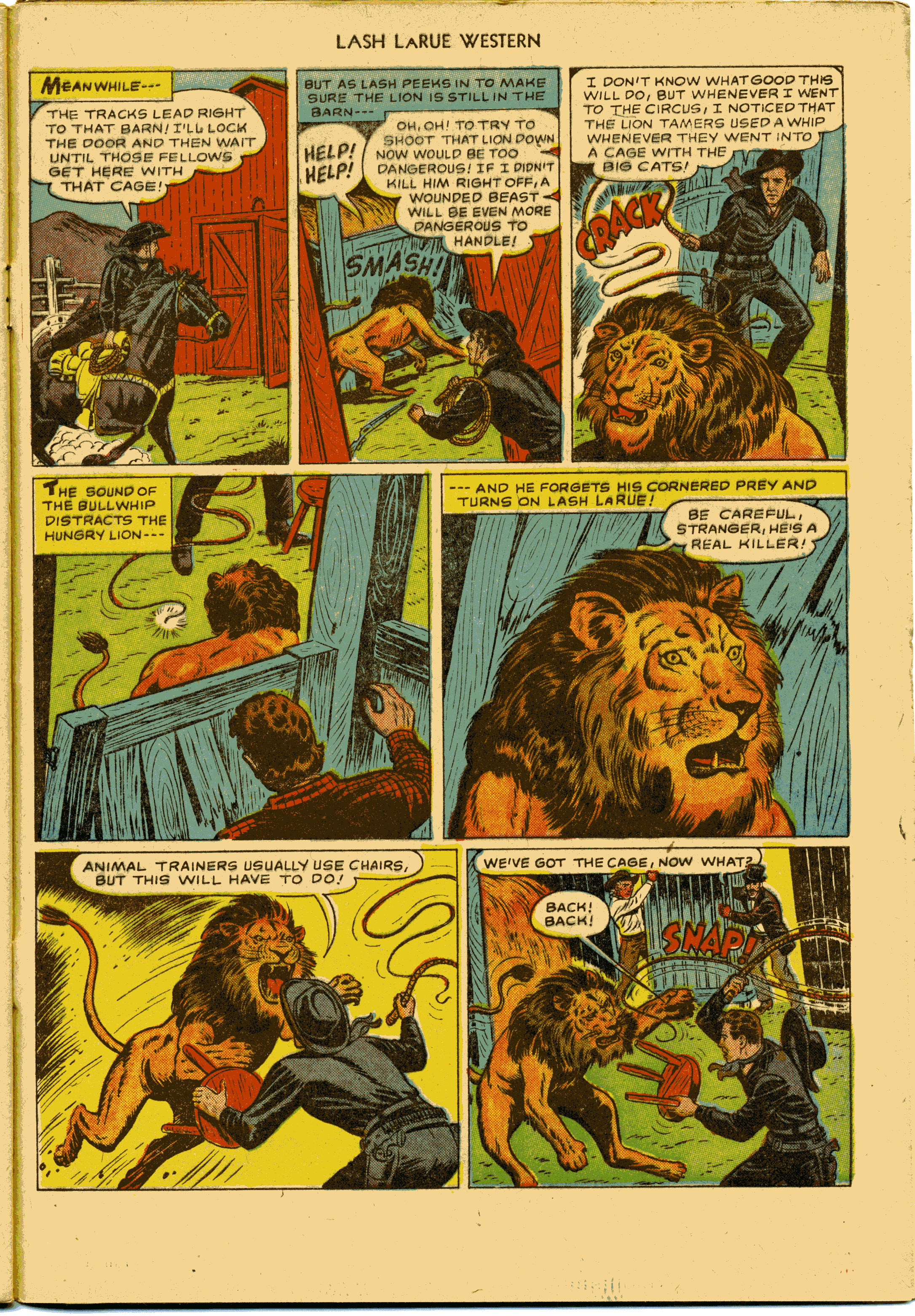 Read online Lash Larue Western (1949) comic -  Issue #27 - 33