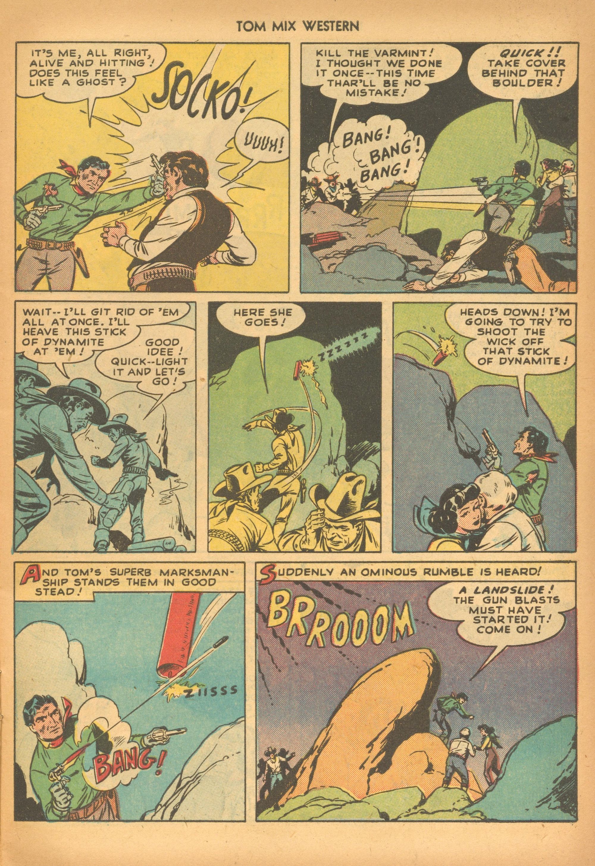 Read online Tom Mix Western (1948) comic -  Issue #16 - 19