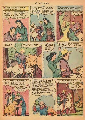 Read online Ken Maynard Western comic -  Issue #6 - 7