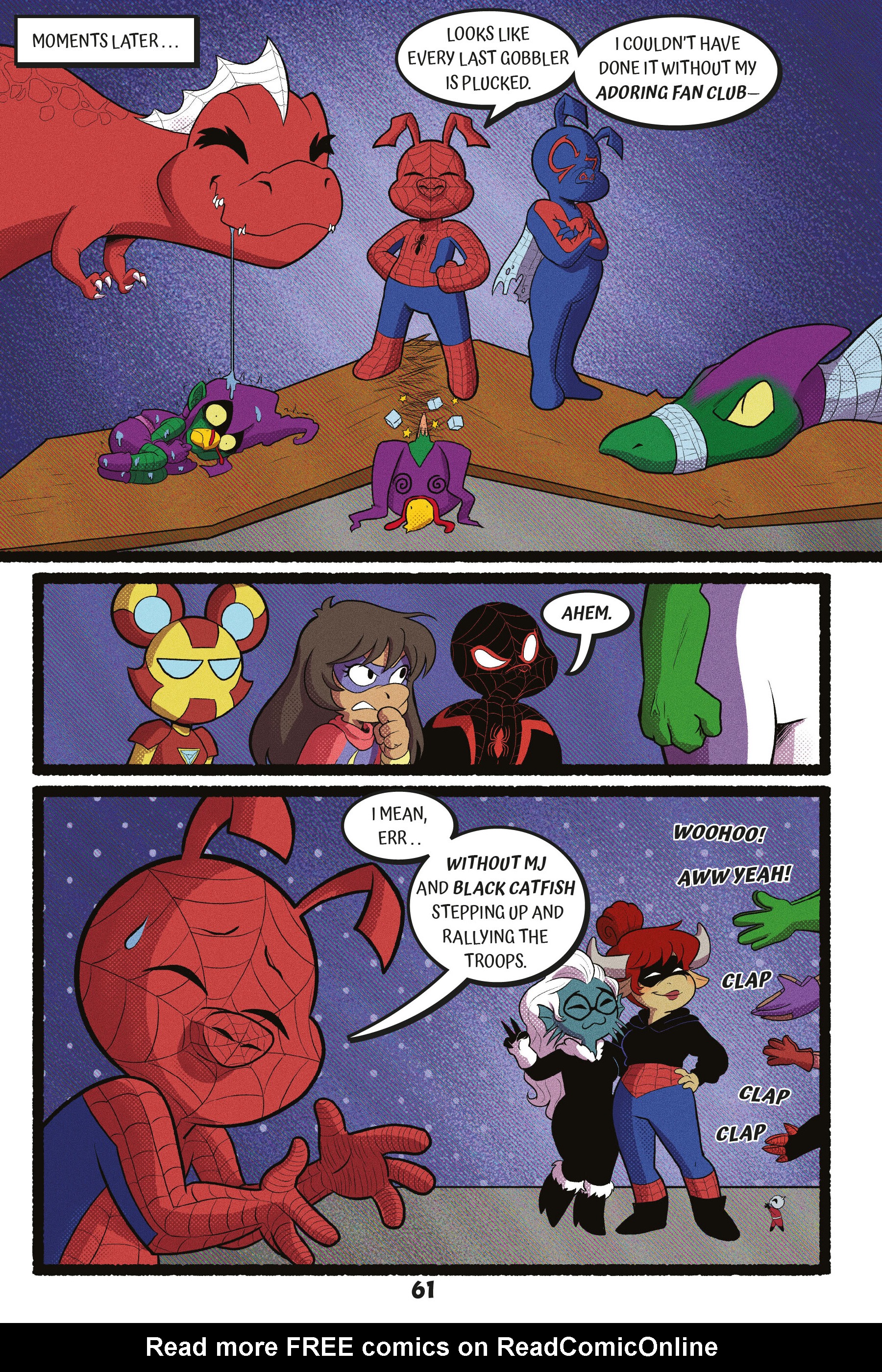 Read online Spider-Ham: A Pig in Time comic -  Issue # TPB - 64