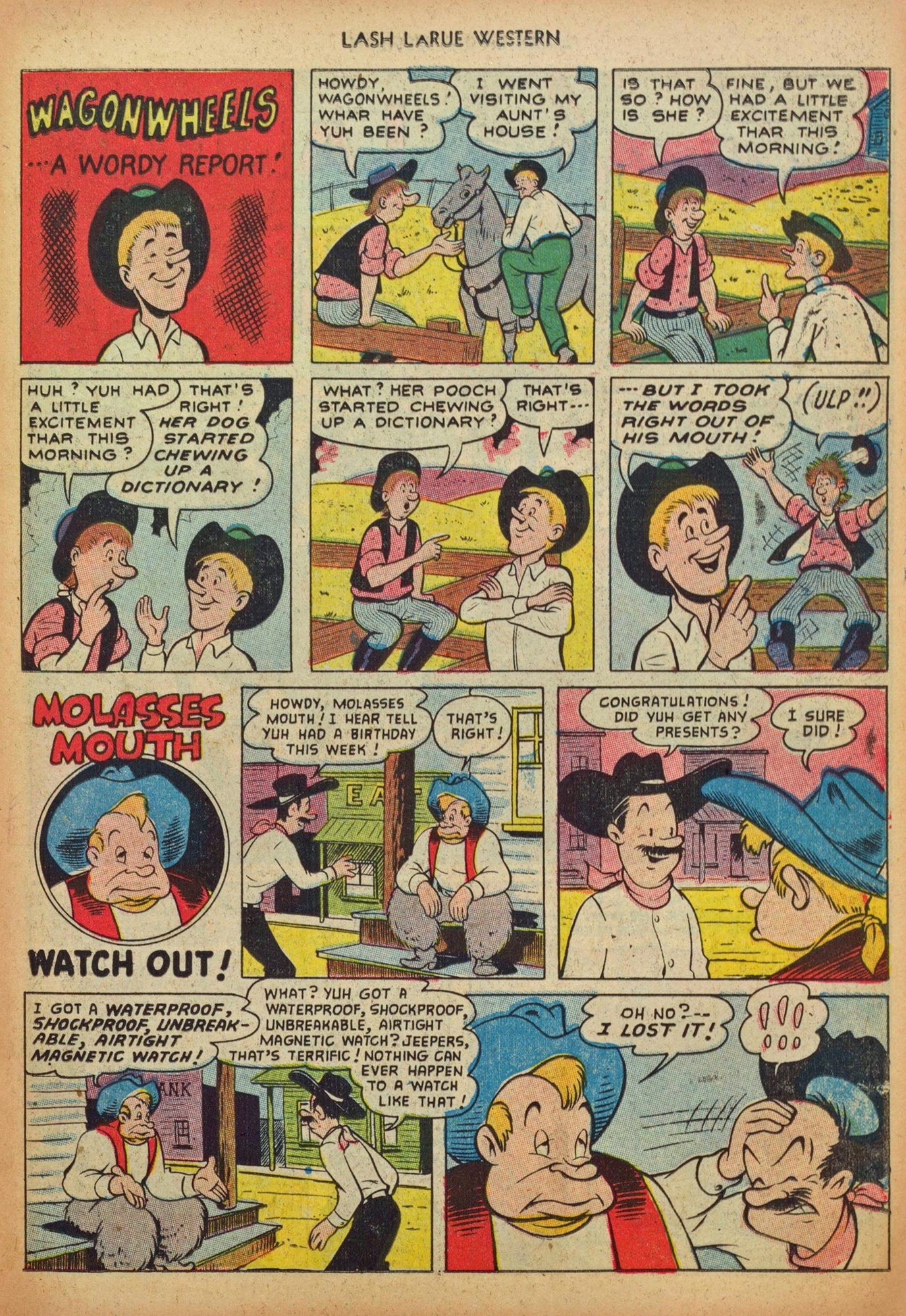 Read online Lash Larue Western (1949) comic -  Issue #37 - 11