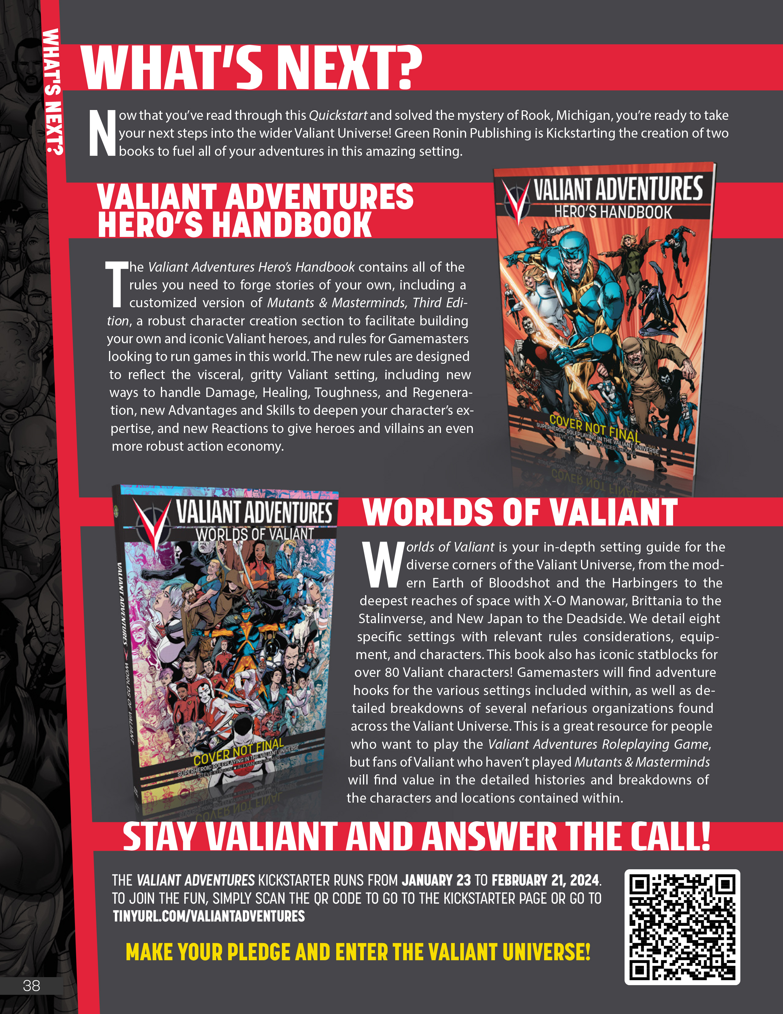 Read online The Valiant Adventures RPG Quickstart comic -  Issue # Full - 39