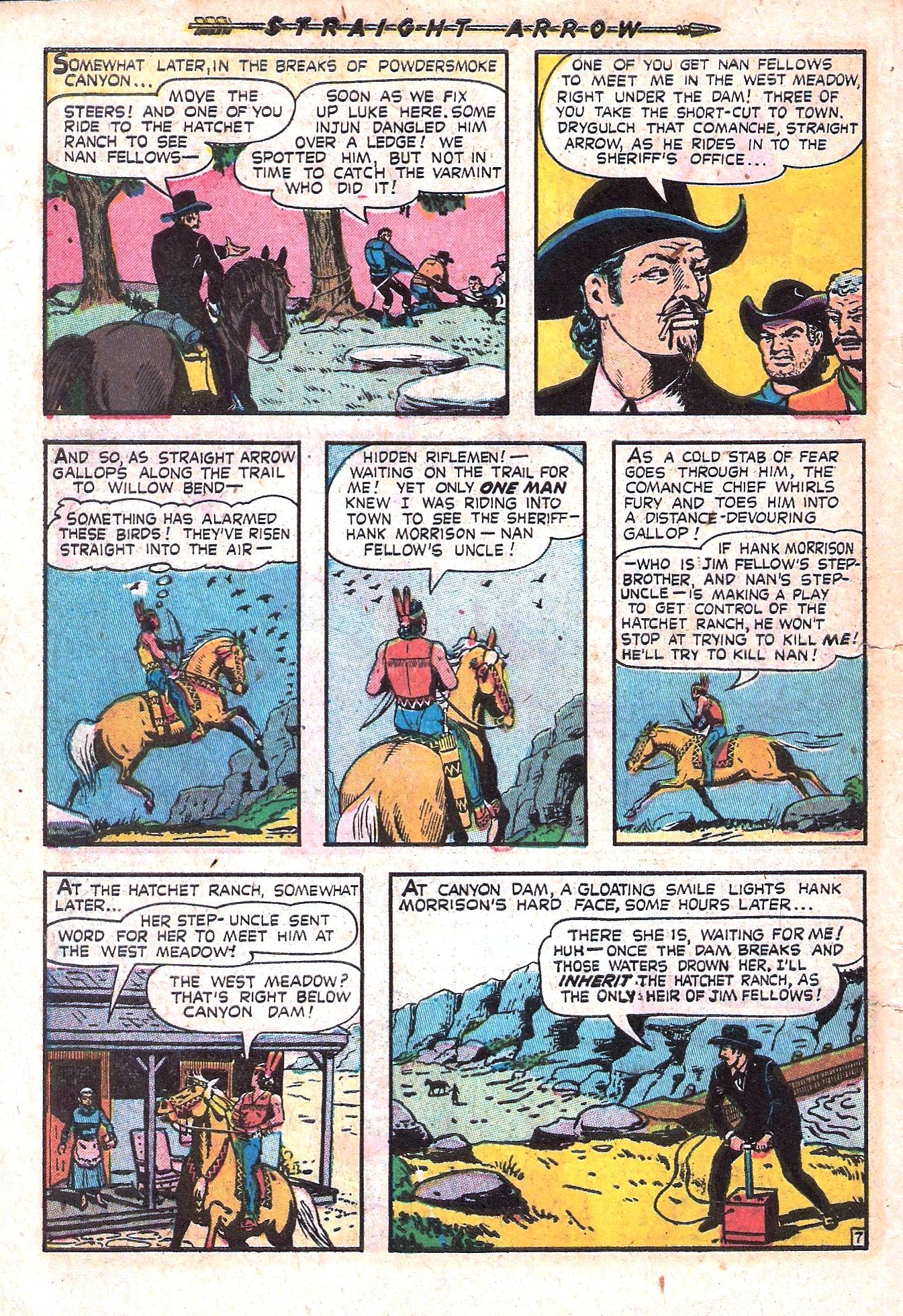 Read online Straight Arrow comic -  Issue #21 - 32