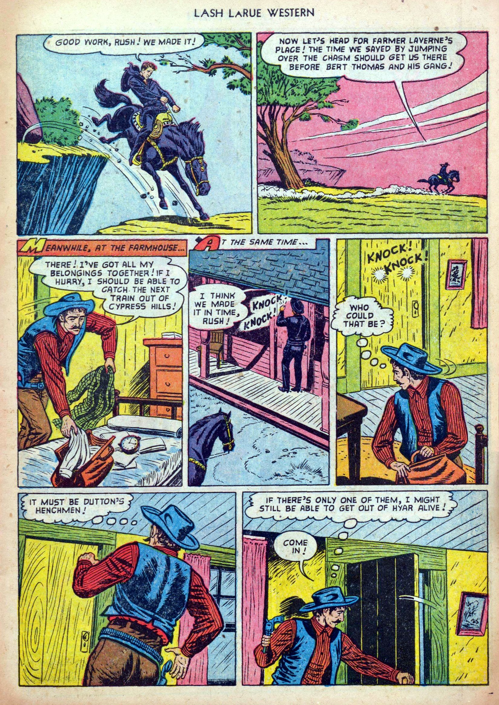 Read online Lash Larue Western (1949) comic -  Issue #35 - 7