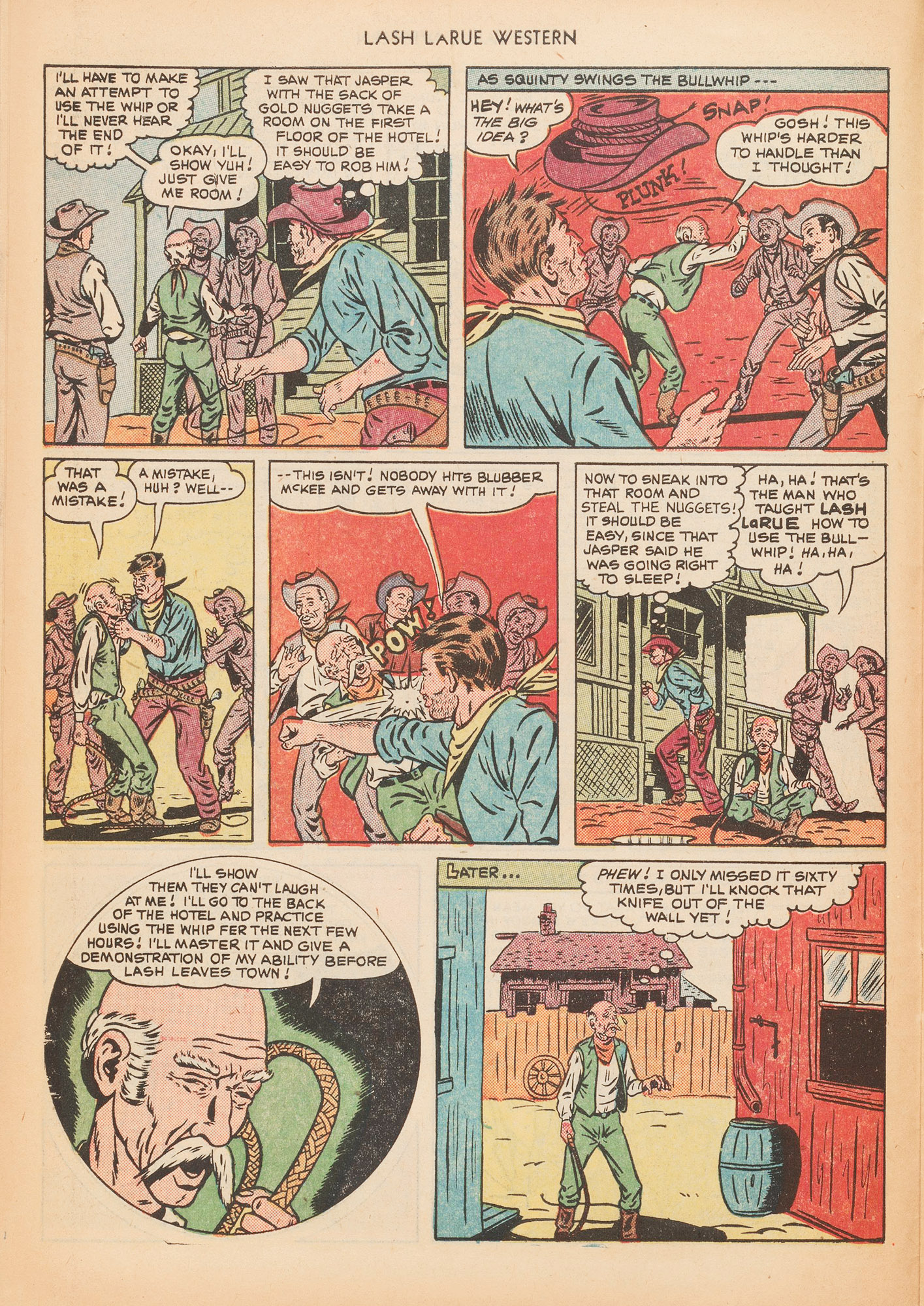 Read online Lash Larue Western (1949) comic -  Issue #10 - 22
