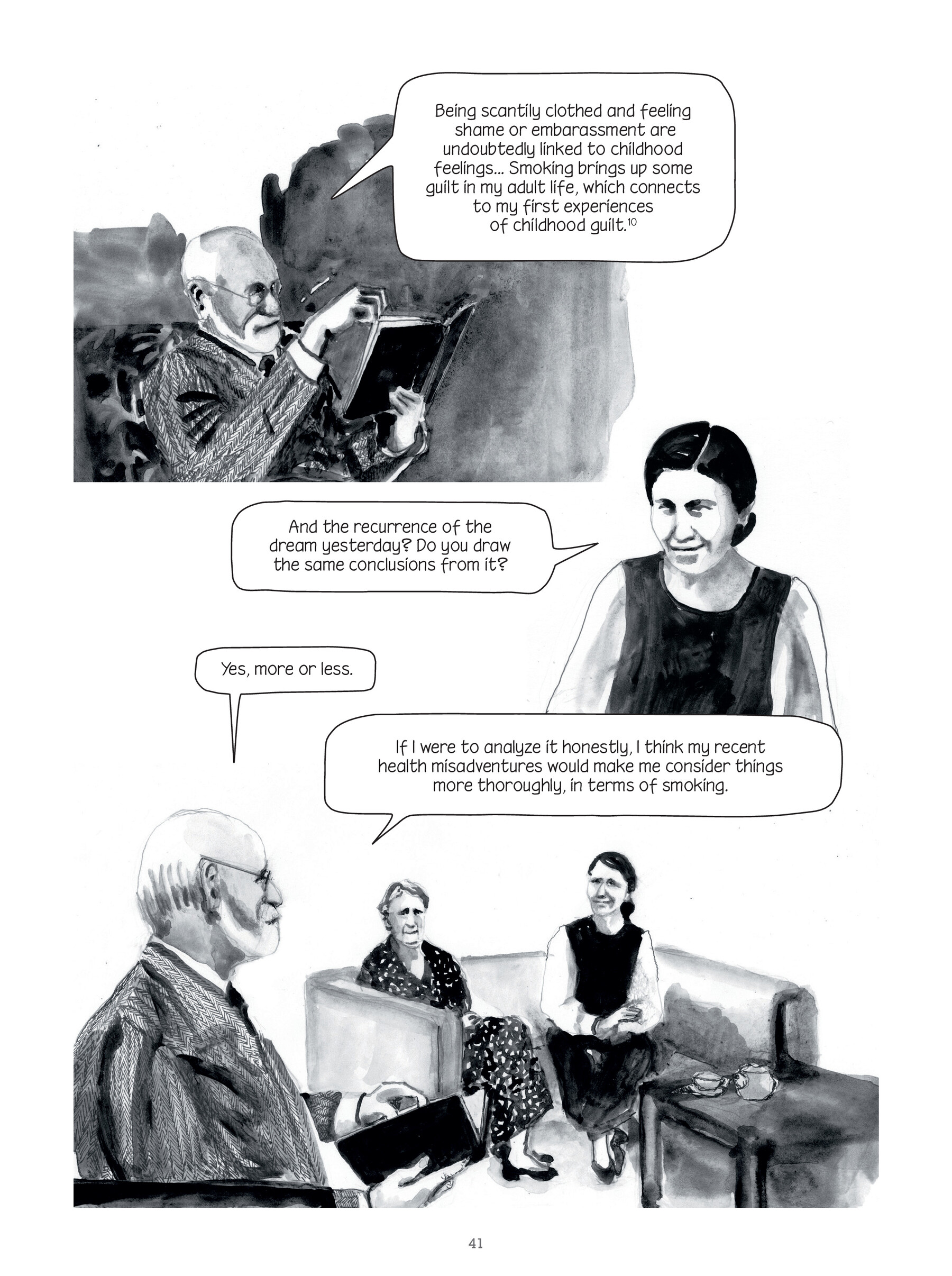 Read online Through Clouds of Smoke: Freud's Final Days comic -  Issue # TPB - 41