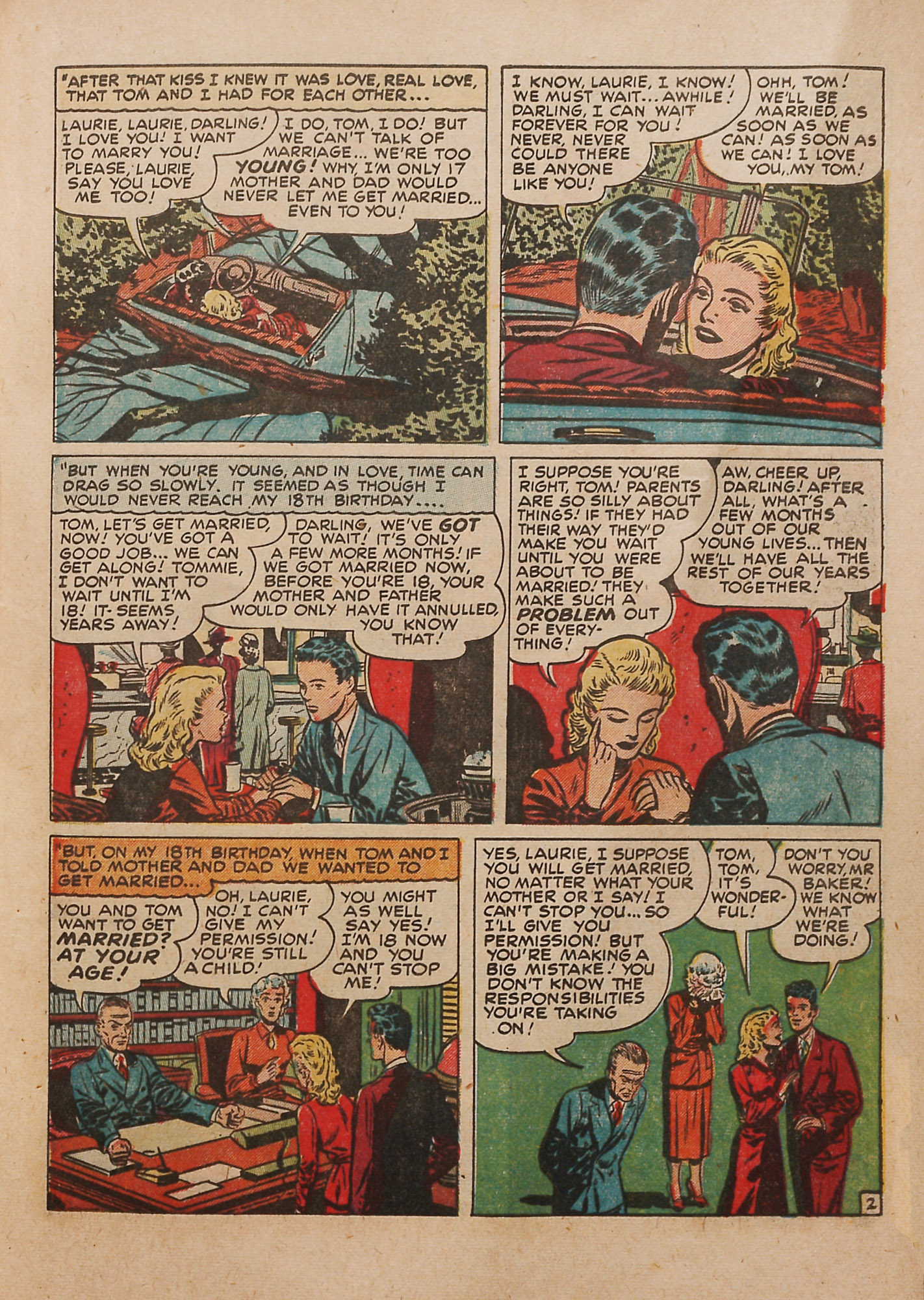 Read online Young Love (1949) comic -  Issue #2 - 17