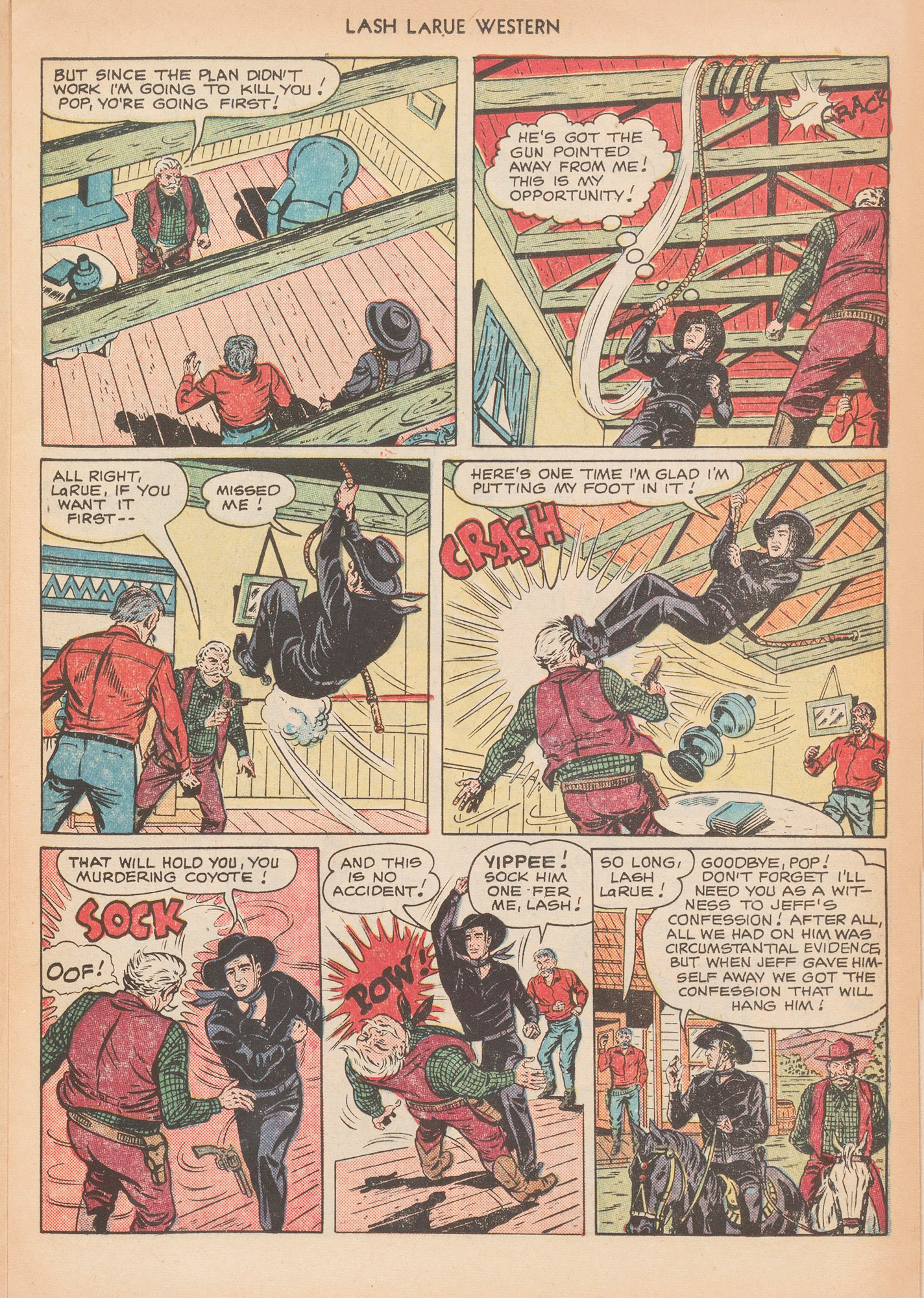 Read online Lash Larue Western (1949) comic -  Issue #12 - 25
