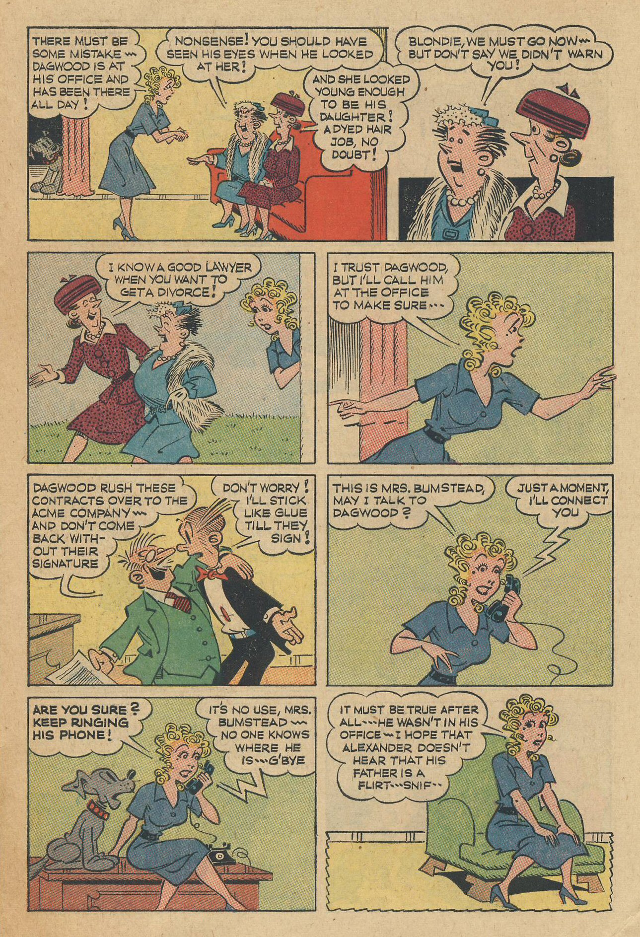 Read online Blondie Comics (1960) comic -  Issue #150 - 7
