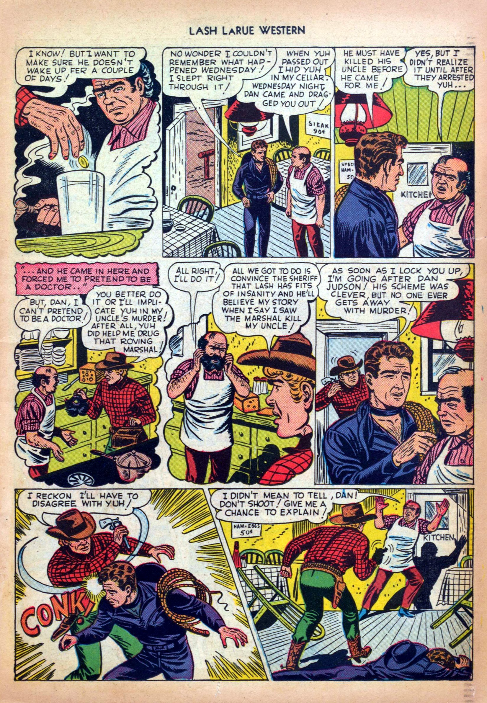 Read online Lash Larue Western (1949) comic -  Issue #5 - 11