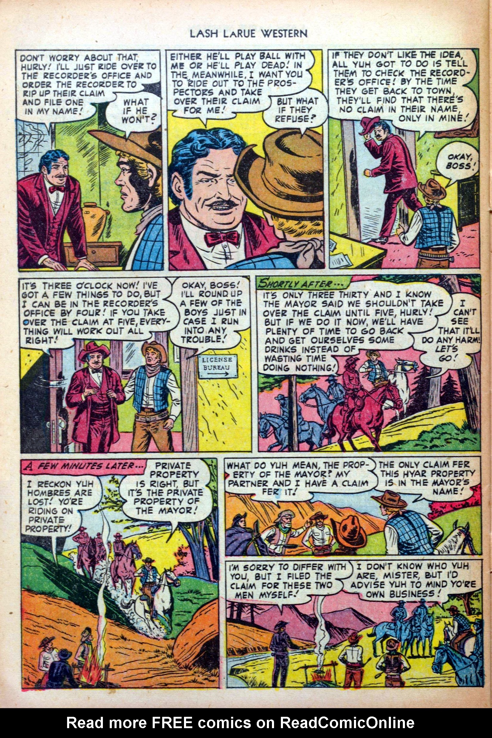 Read online Lash Larue Western (1949) comic -  Issue #35 - 32
