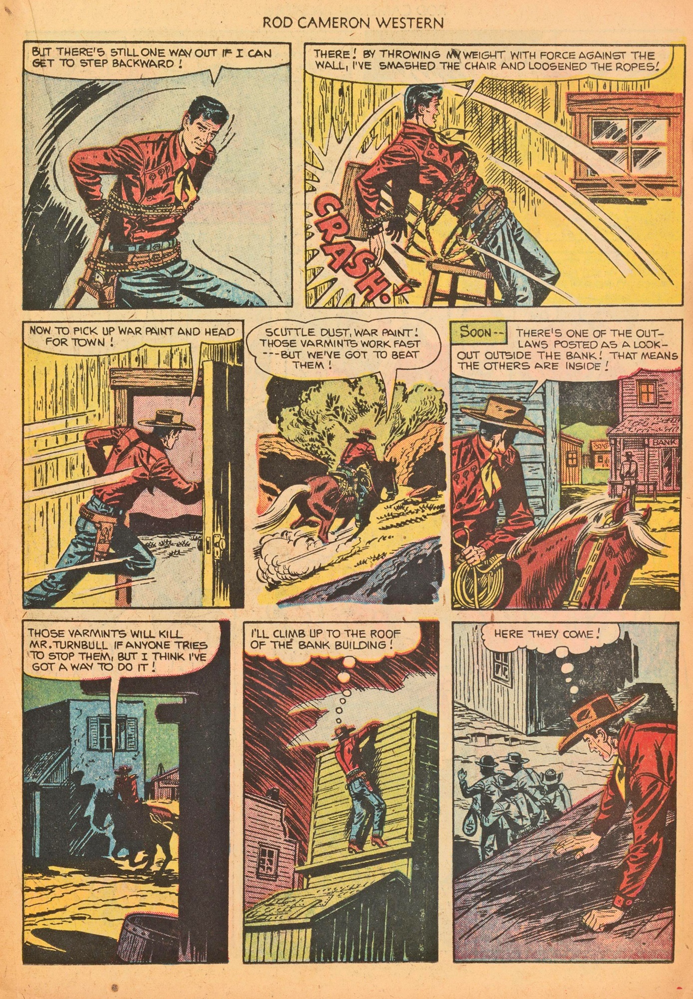 Read online Rod Cameron Western comic -  Issue #15 - 19