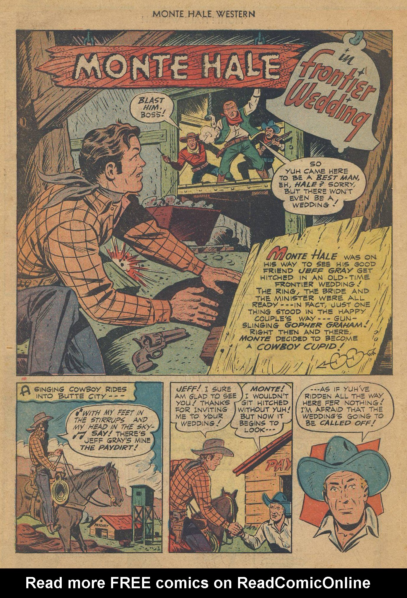 Read online Monte Hale Western comic -  Issue #36 - 25