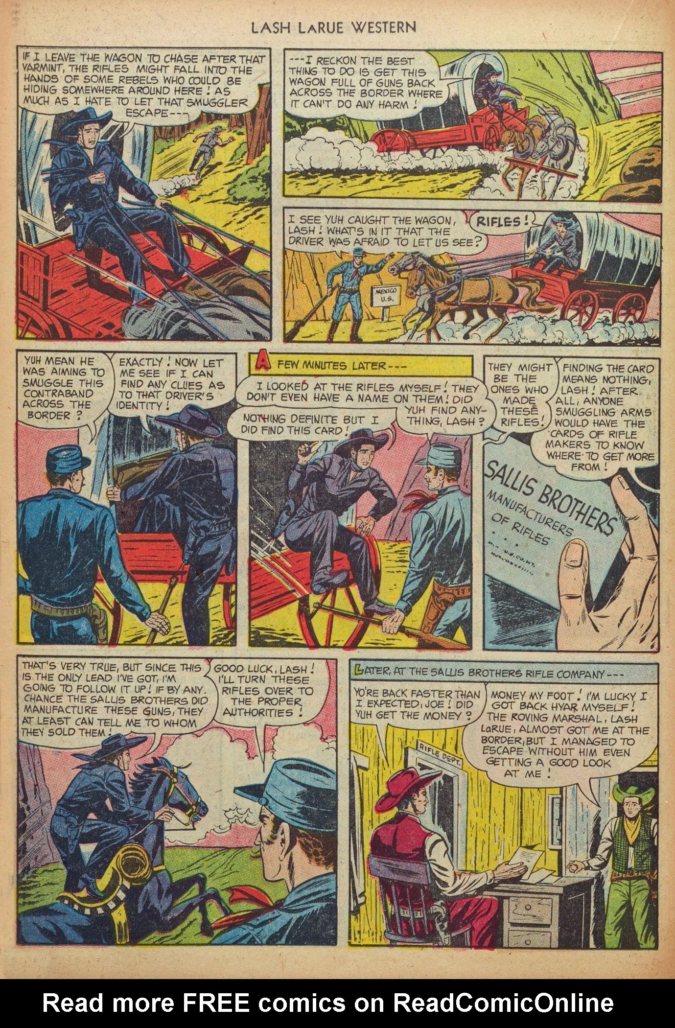 Read online Lash Larue Western (1949) comic -  Issue #37 - 14