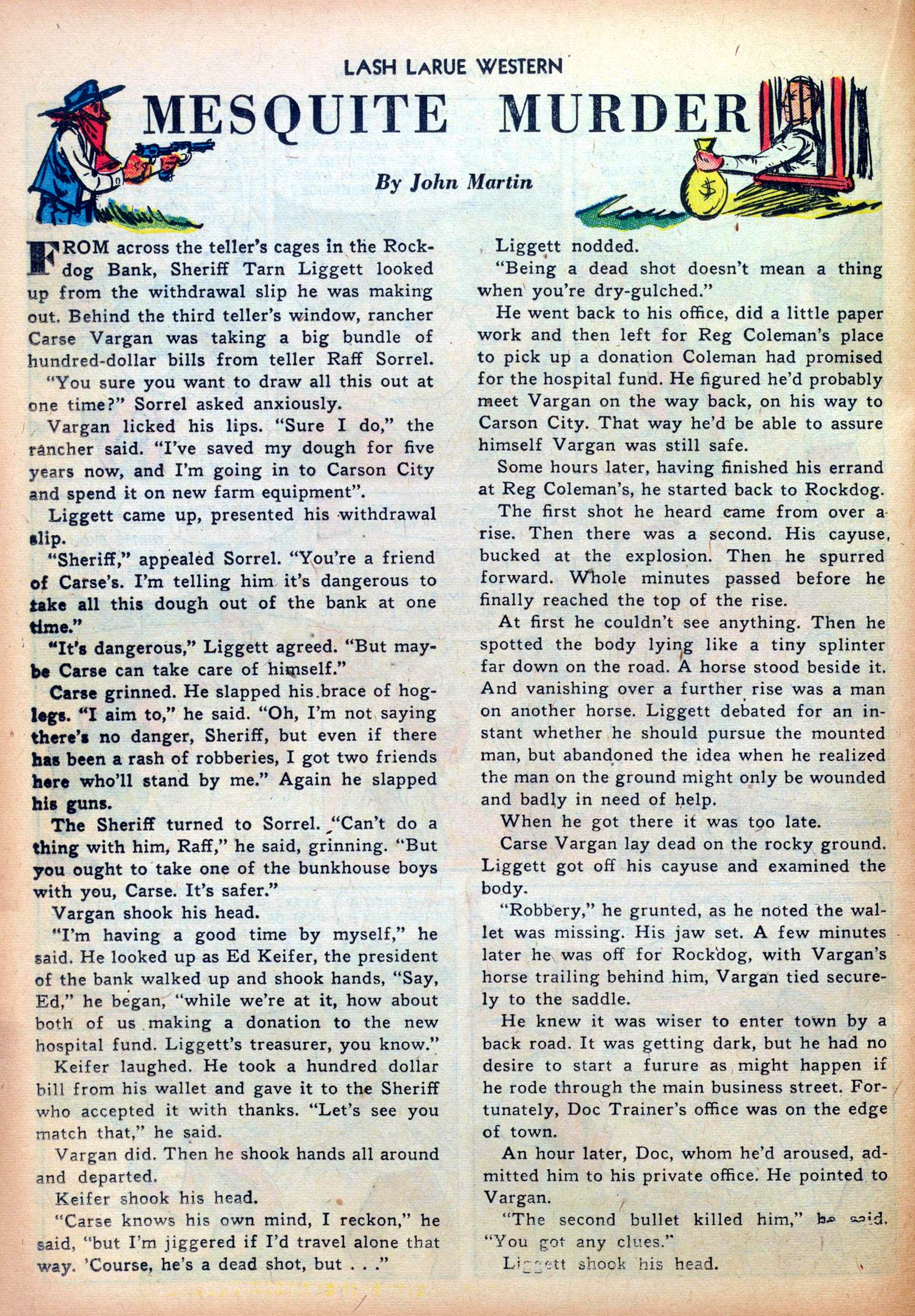 Read online Lash Larue Western (1949) comic -  Issue #26 - 24