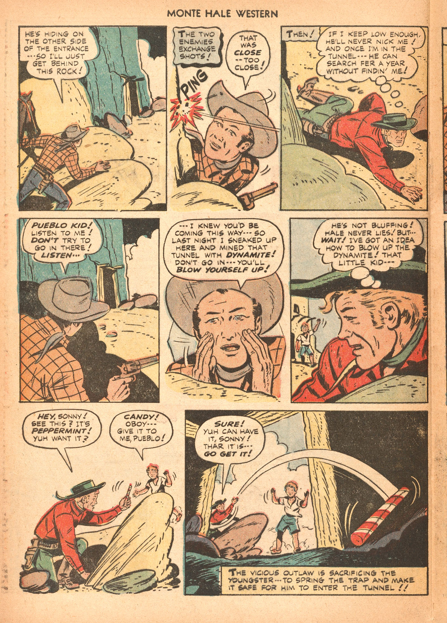 Read online Monte Hale Western comic -  Issue #37 - 22