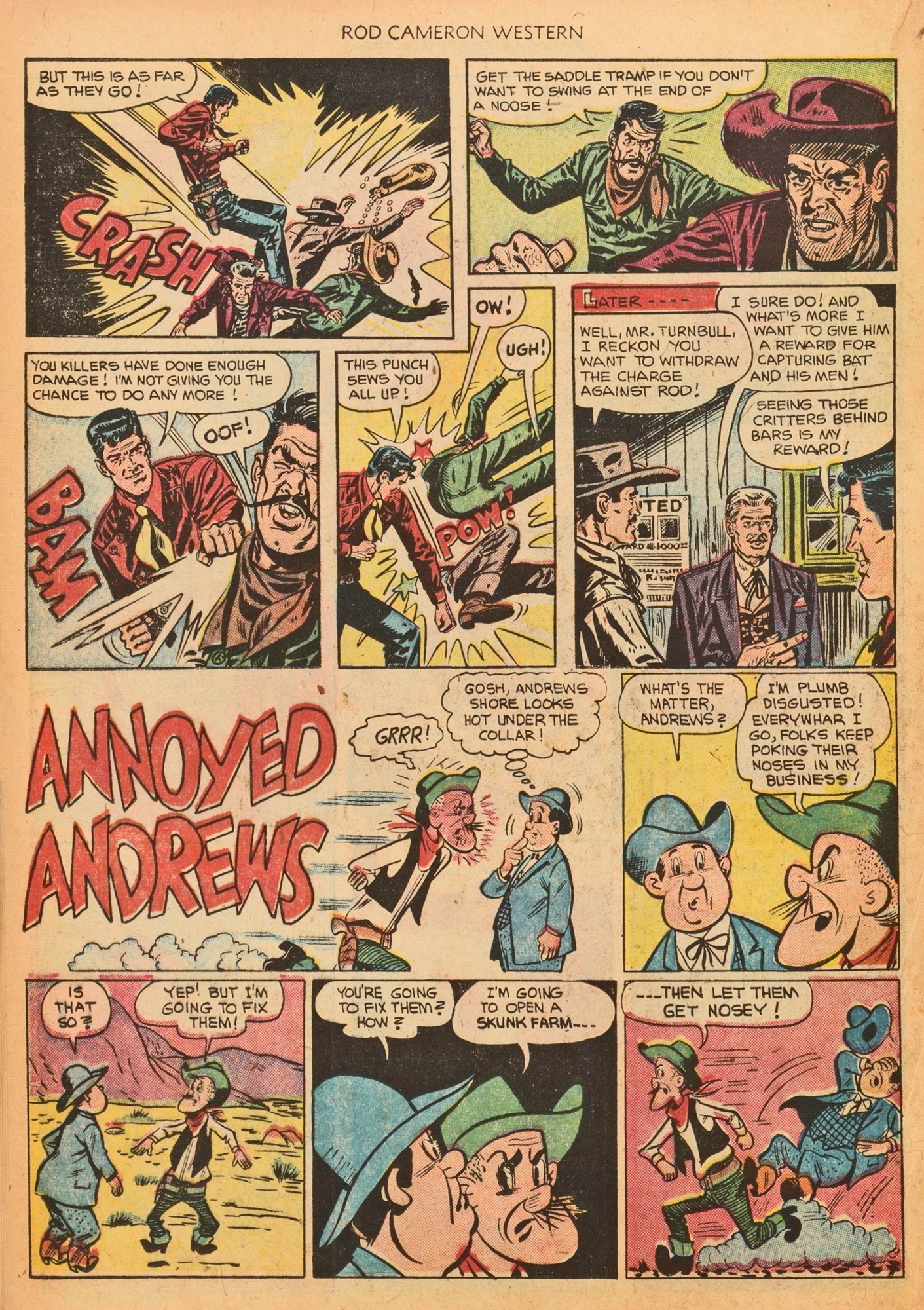 Read online Rod Cameron Western comic -  Issue #15 - 20