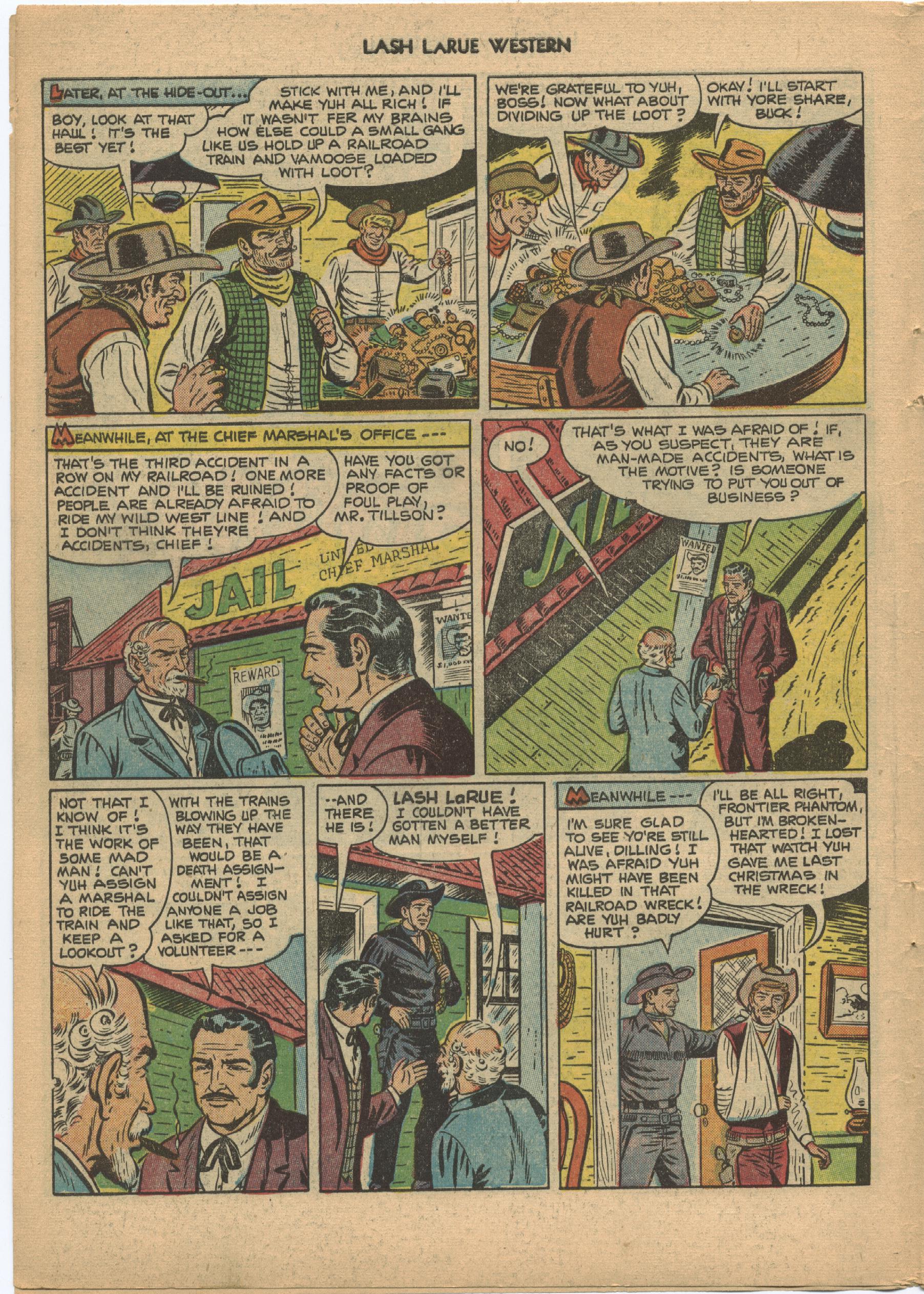 Read online Lash Larue Western (1949) comic -  Issue #21 - 6