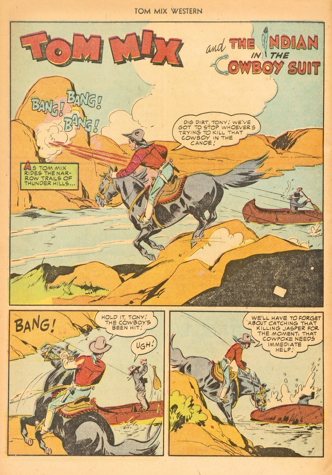 Read online Tom Mix Western (1948) comic -  Issue #43 - 28