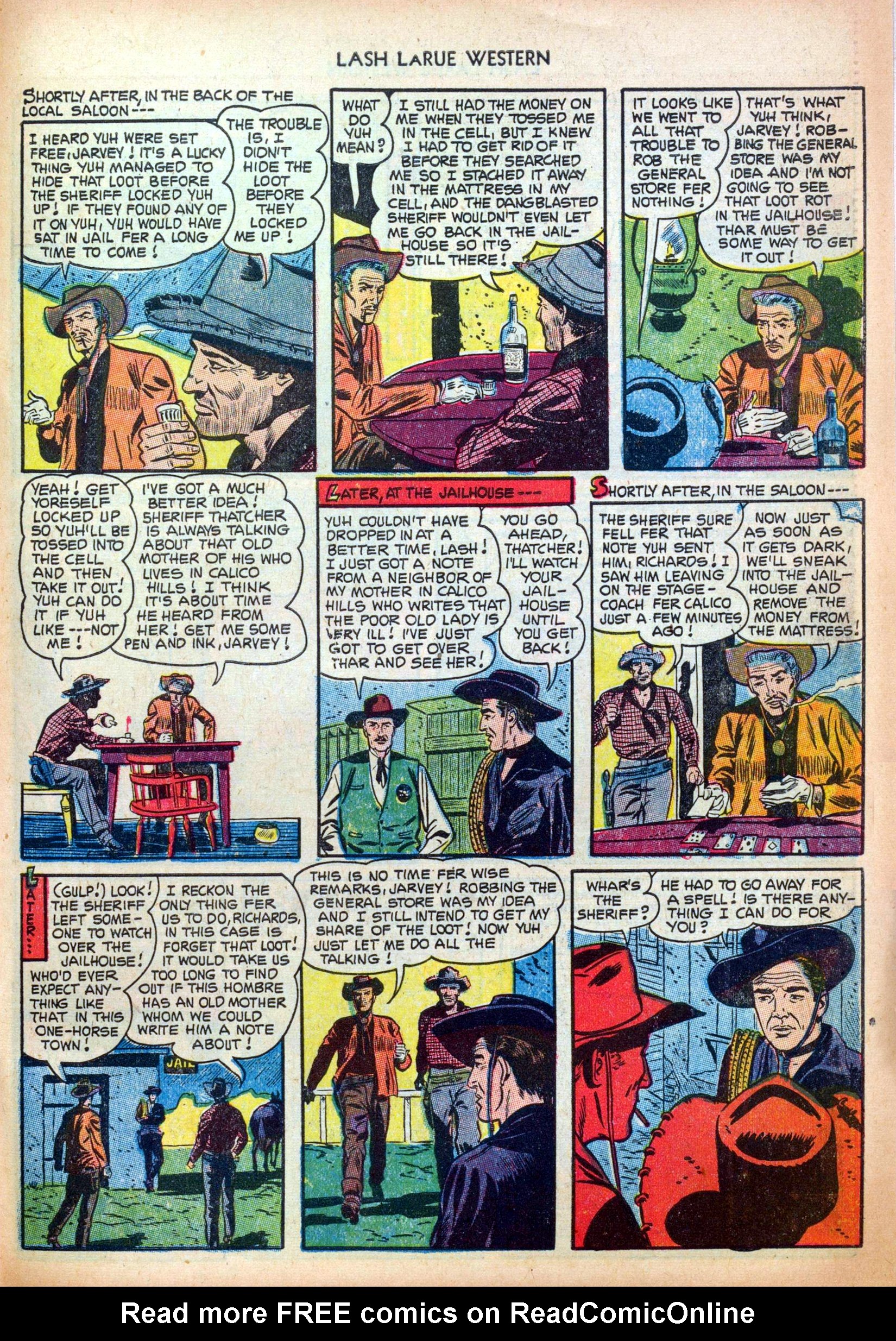 Read online Lash Larue Western (1949) comic -  Issue #38 - 31