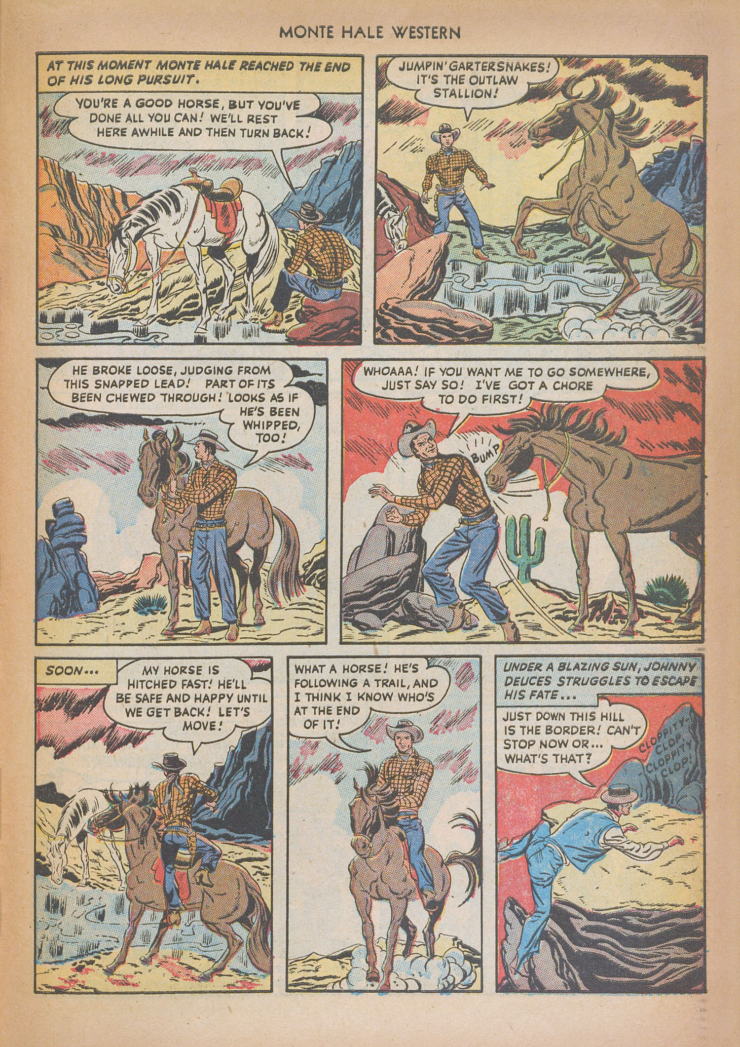 Read online Monte Hale Western comic -  Issue #32 - 31