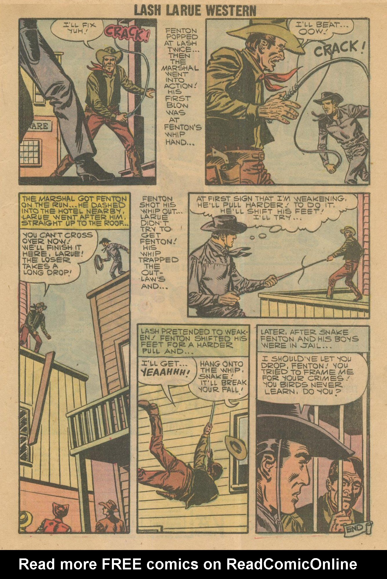 Read online Lash Larue Western (1949) comic -  Issue #69 - 32