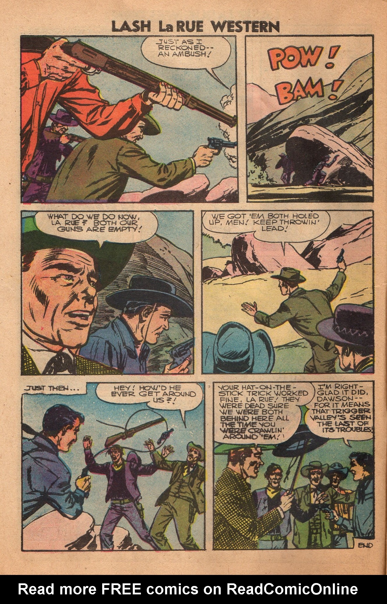 Read online Lash Larue Western (1949) comic -  Issue #62 - 10