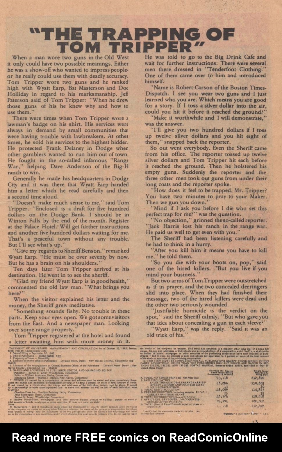 Read online Cheyenne Kid comic -  Issue #55 - 13