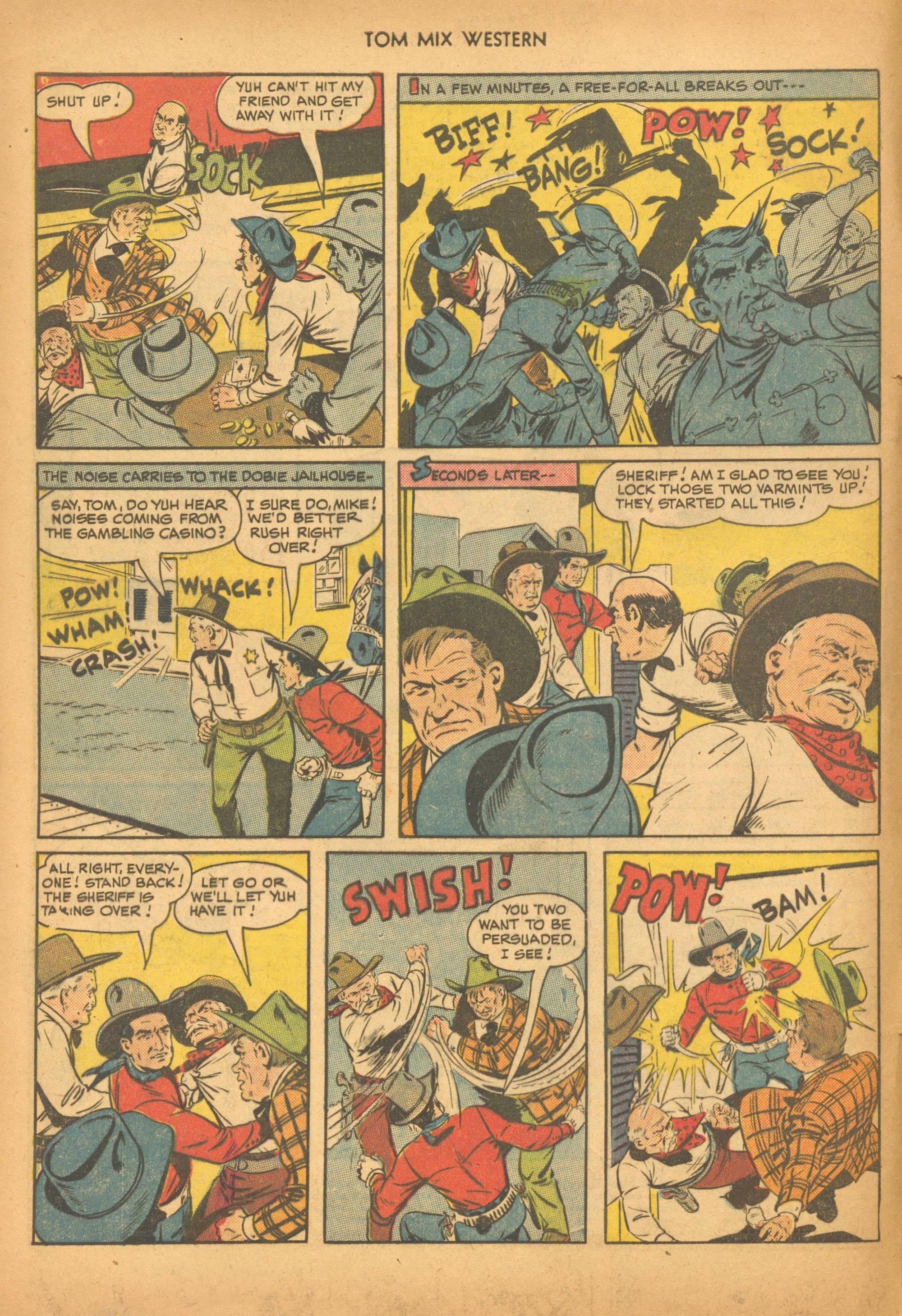 Read online Tom Mix Western (1948) comic -  Issue #28 - 4