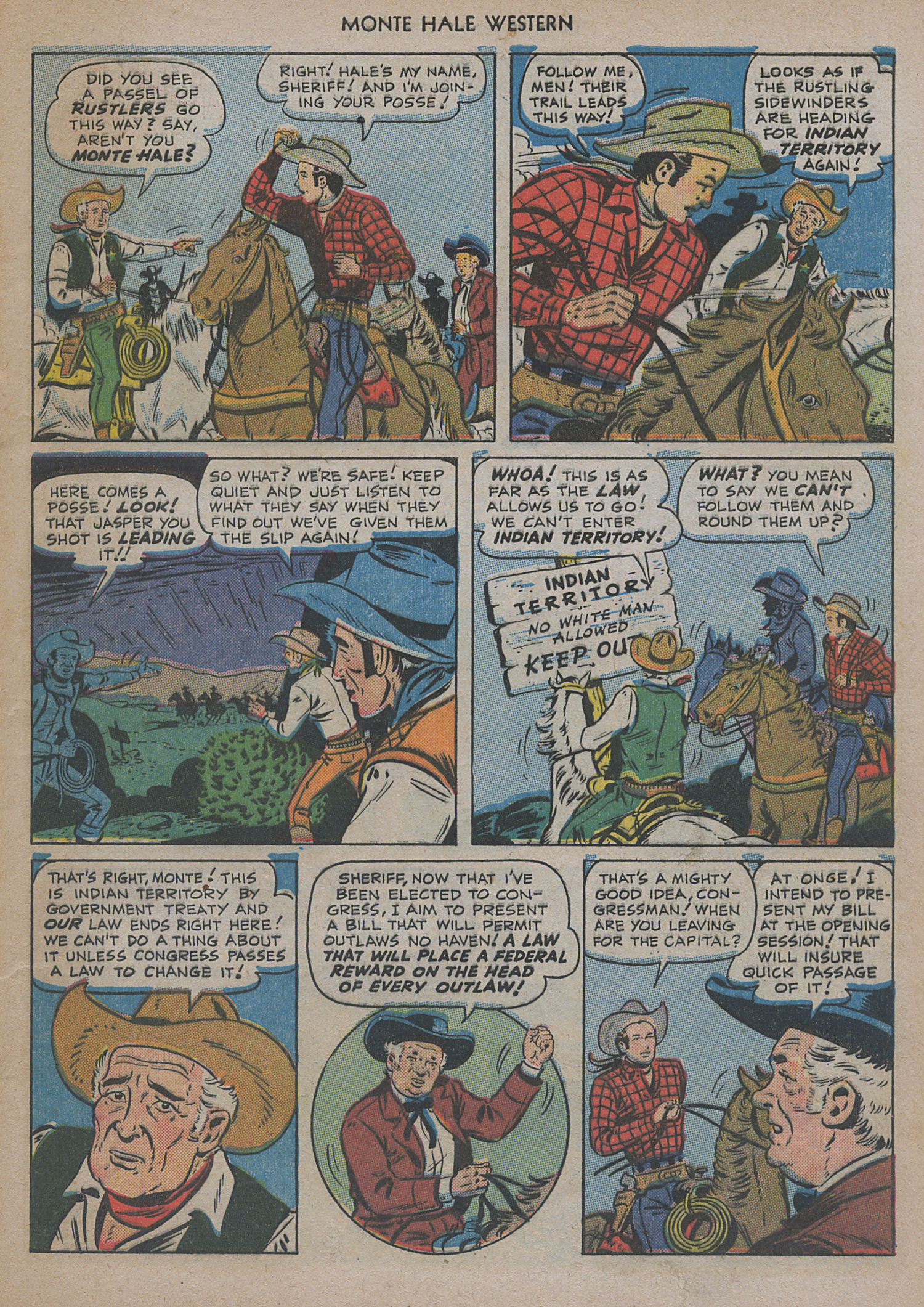 Read online Monte Hale Western comic -  Issue #47 - 5