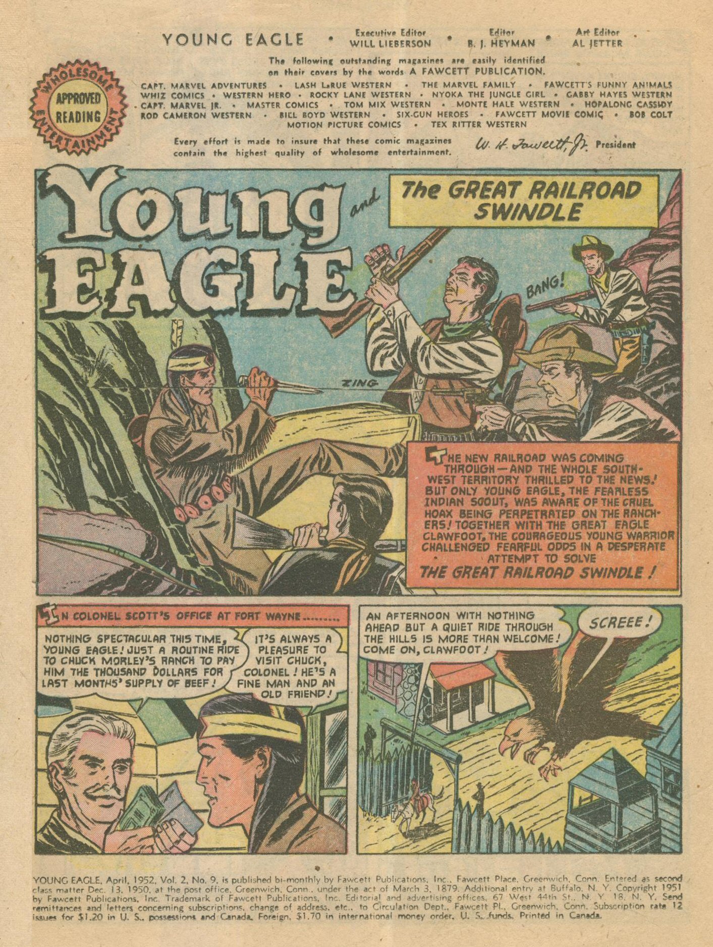 Read online Young Eagle comic -  Issue #9 - 2