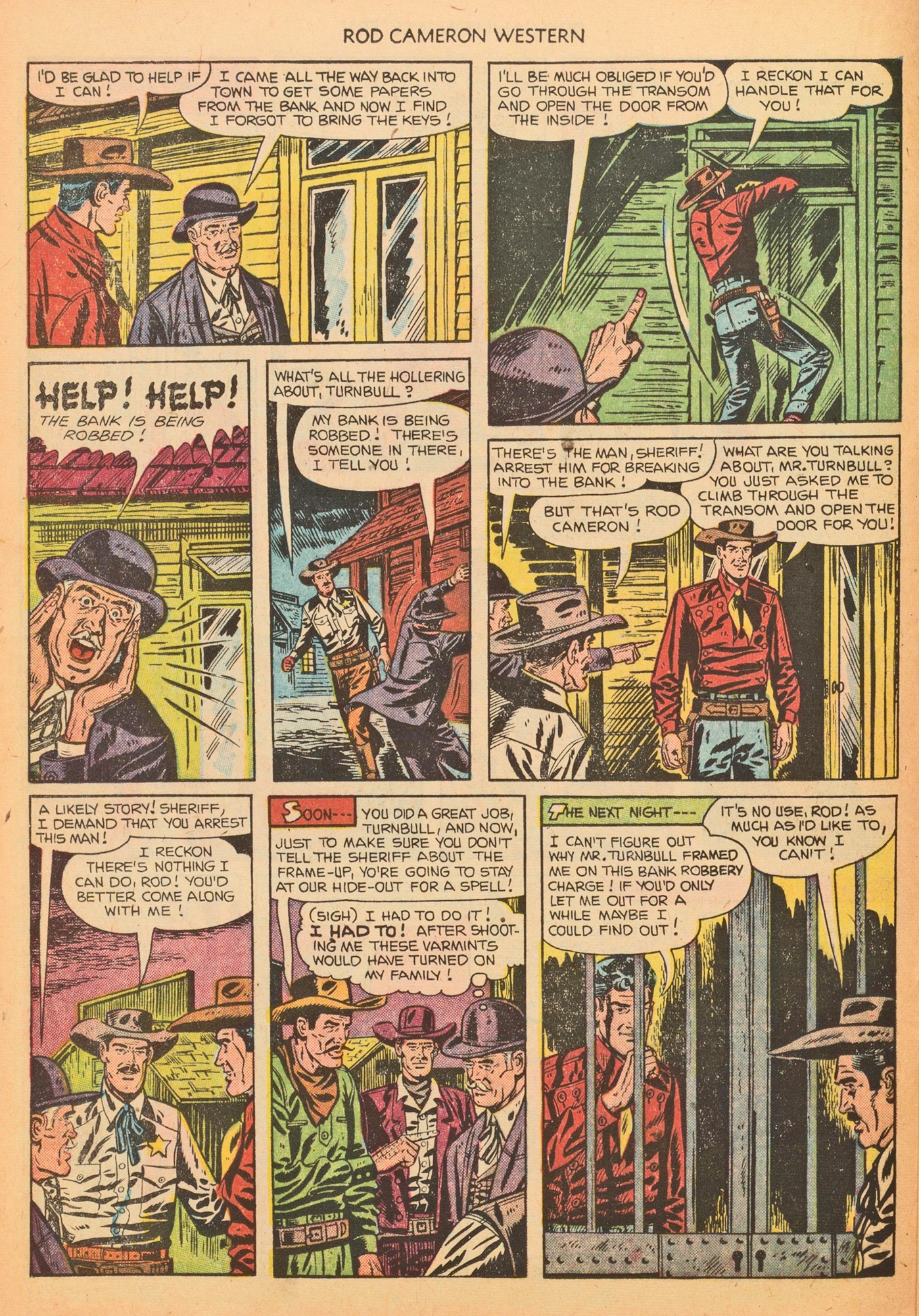 Read online Rod Cameron Western comic -  Issue #15 - 16