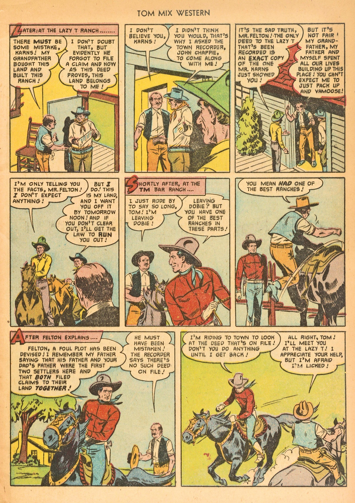 Read online Tom Mix Western (1948) comic -  Issue #43 - 5