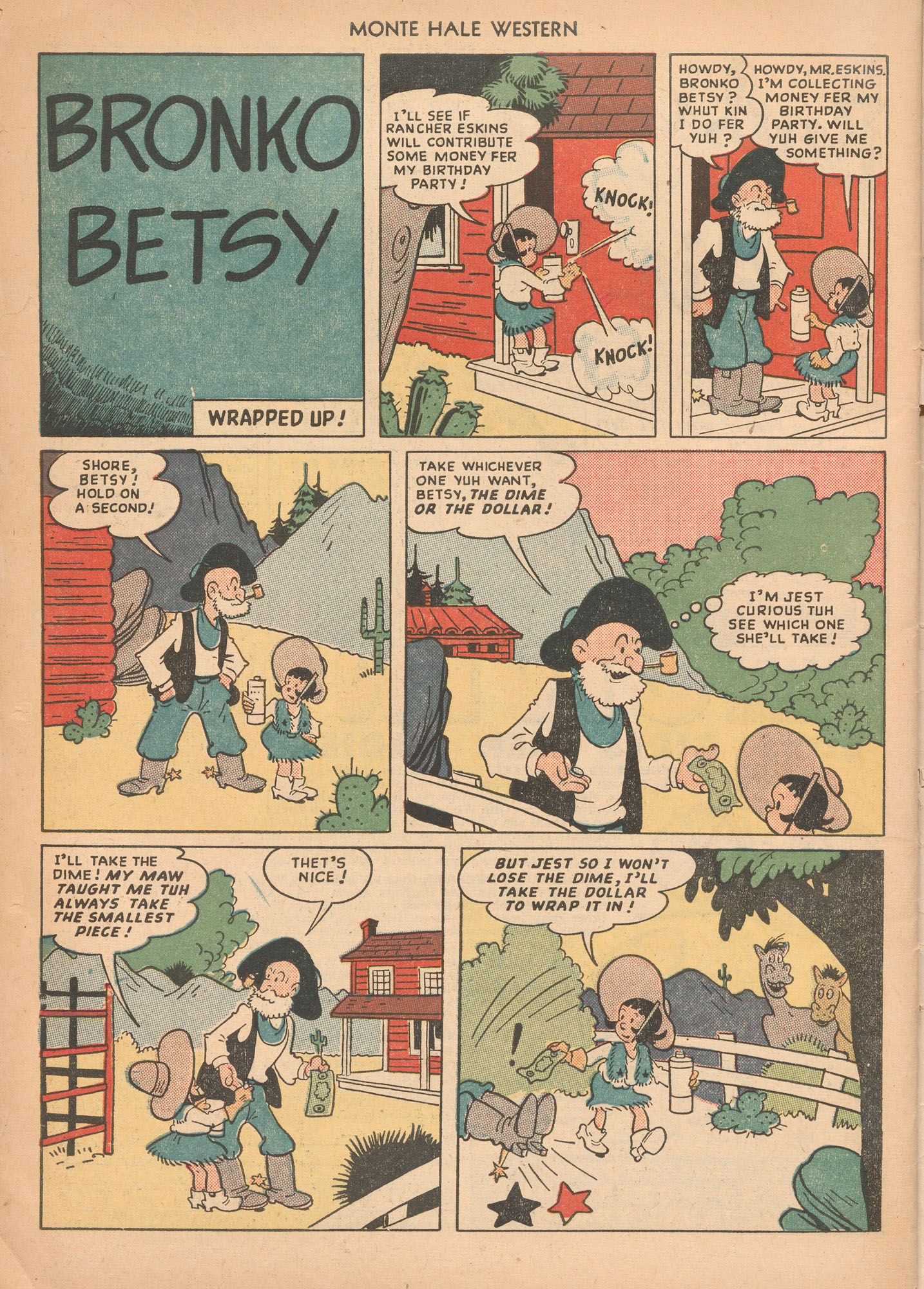 Read online Monte Hale Western comic -  Issue #43 - 50