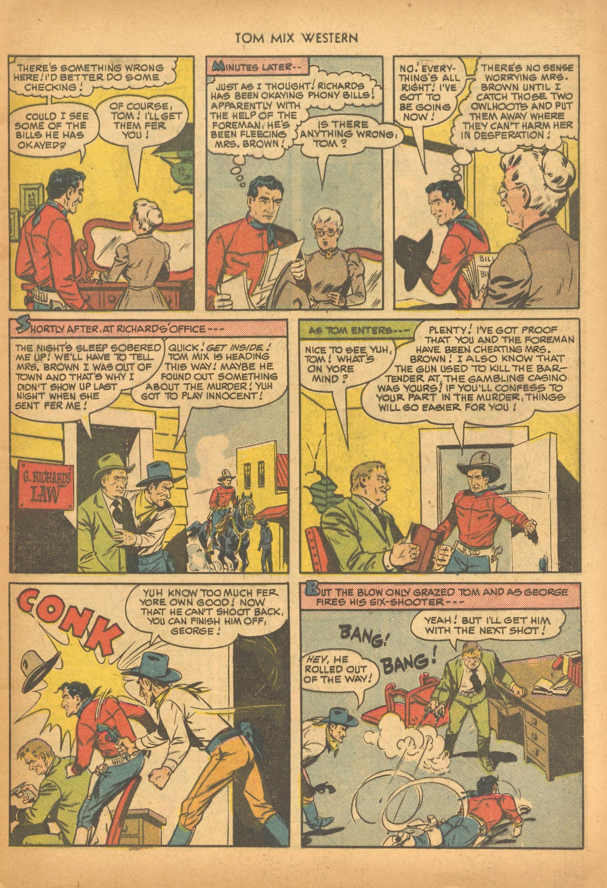 Read online Tom Mix Western (1948) comic -  Issue #28 - 9