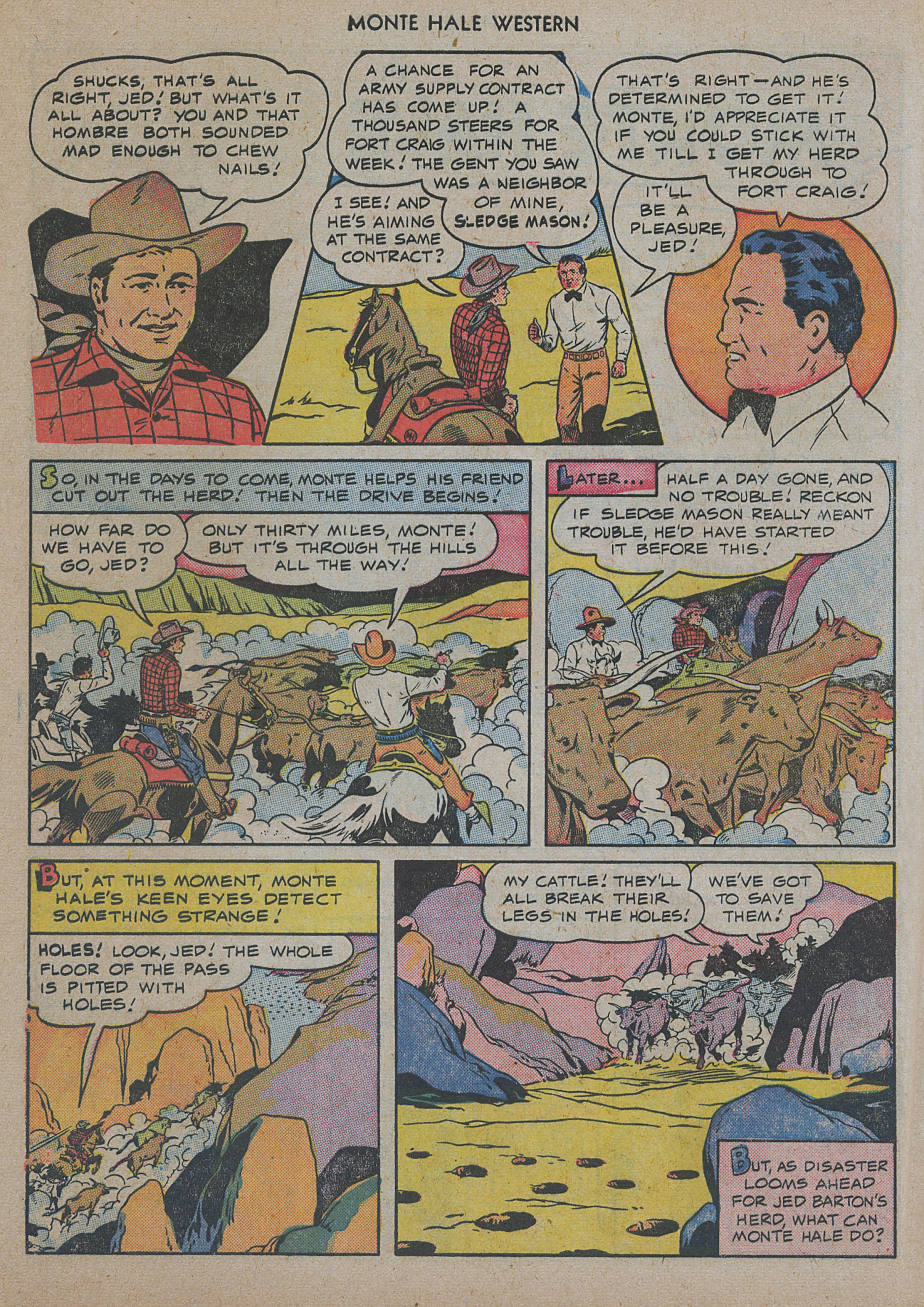 Read online Monte Hale Western comic -  Issue #48 - 20