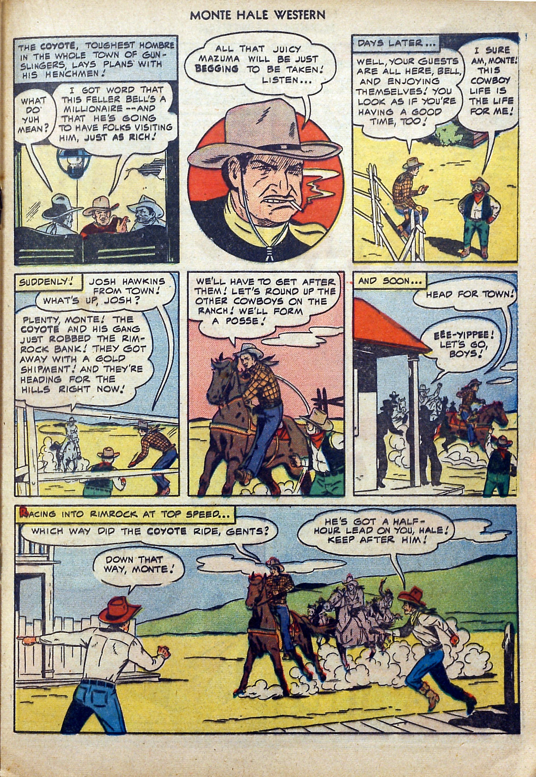Read online Monte Hale Western comic -  Issue #40 - 29
