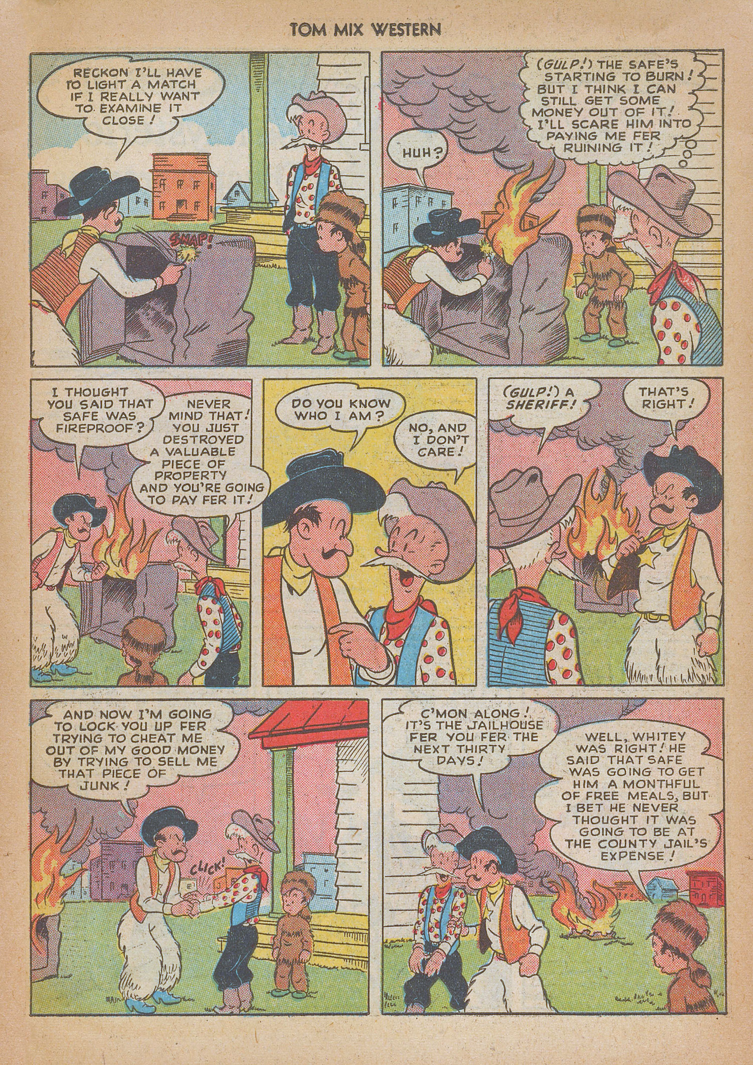 Read online Tom Mix Western (1948) comic -  Issue #14 - 15