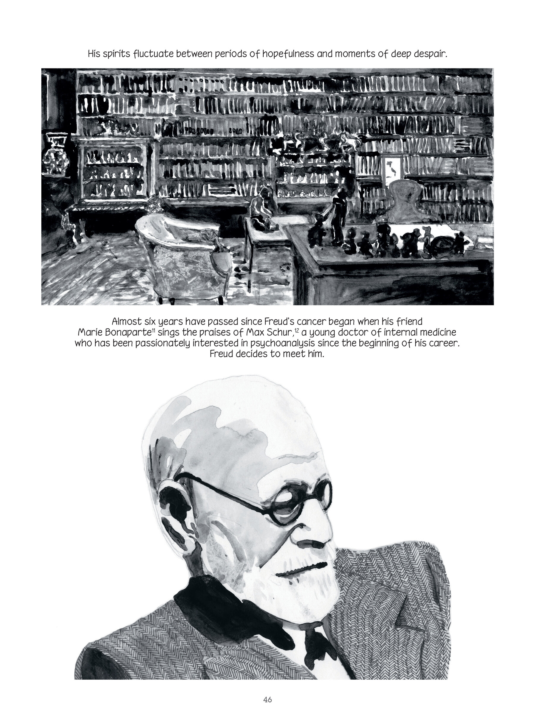 Read online Through Clouds of Smoke: Freud's Final Days comic -  Issue # TPB - 46