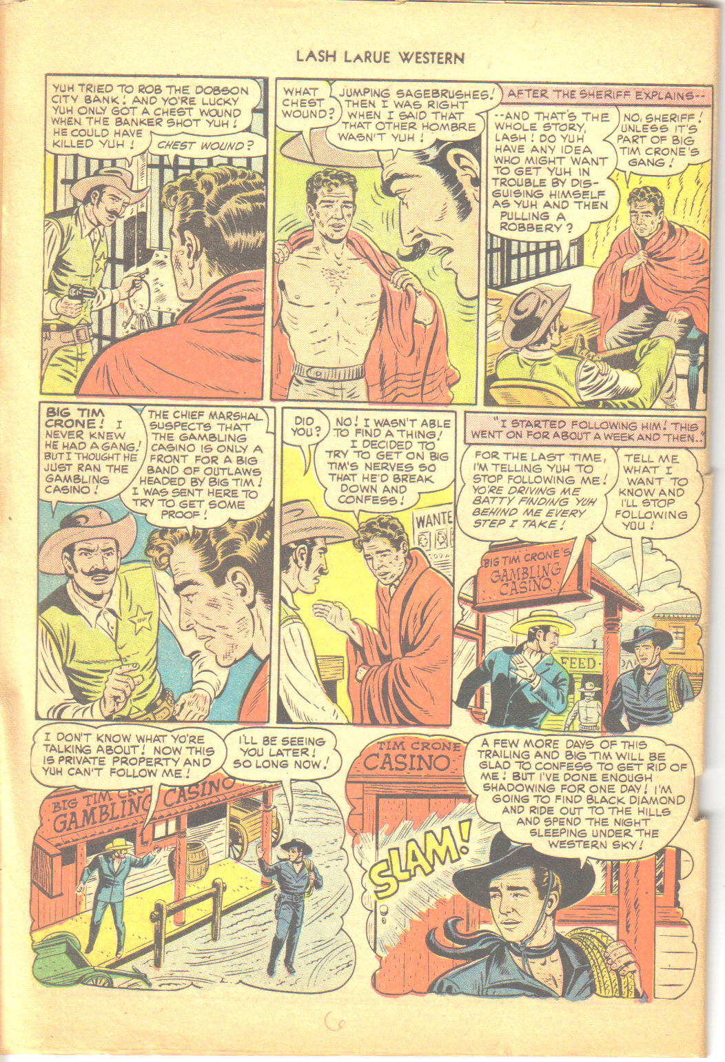 Read online Lash Larue Western (1949) comic -  Issue #6 - 6