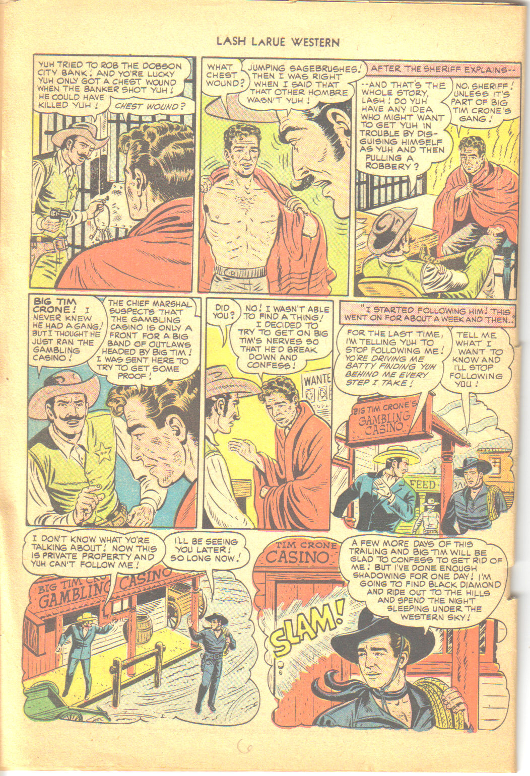 Read online Lash Larue Western (1949) comic -  Issue #6 - 6