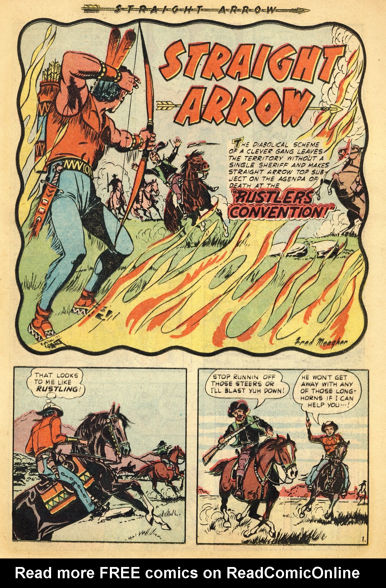 Read online Straight Arrow comic -  Issue #16 - 11