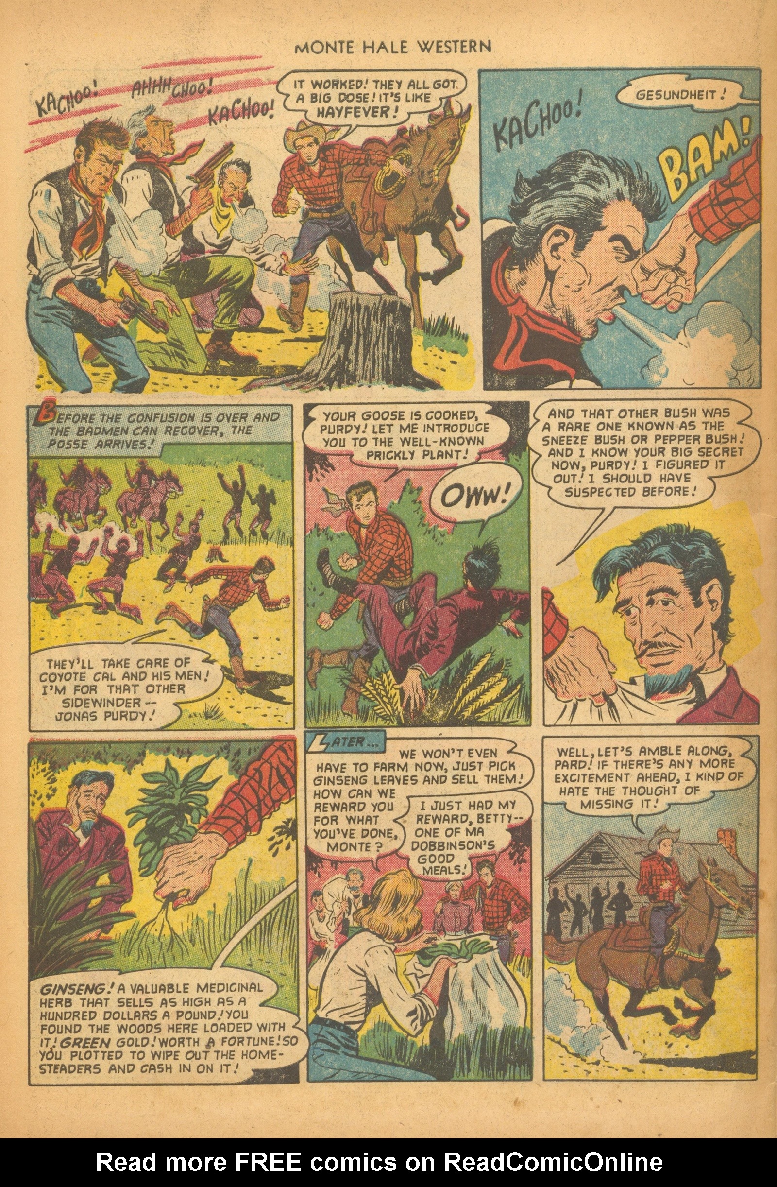 Read online Monte Hale Western comic -  Issue #73 - 34