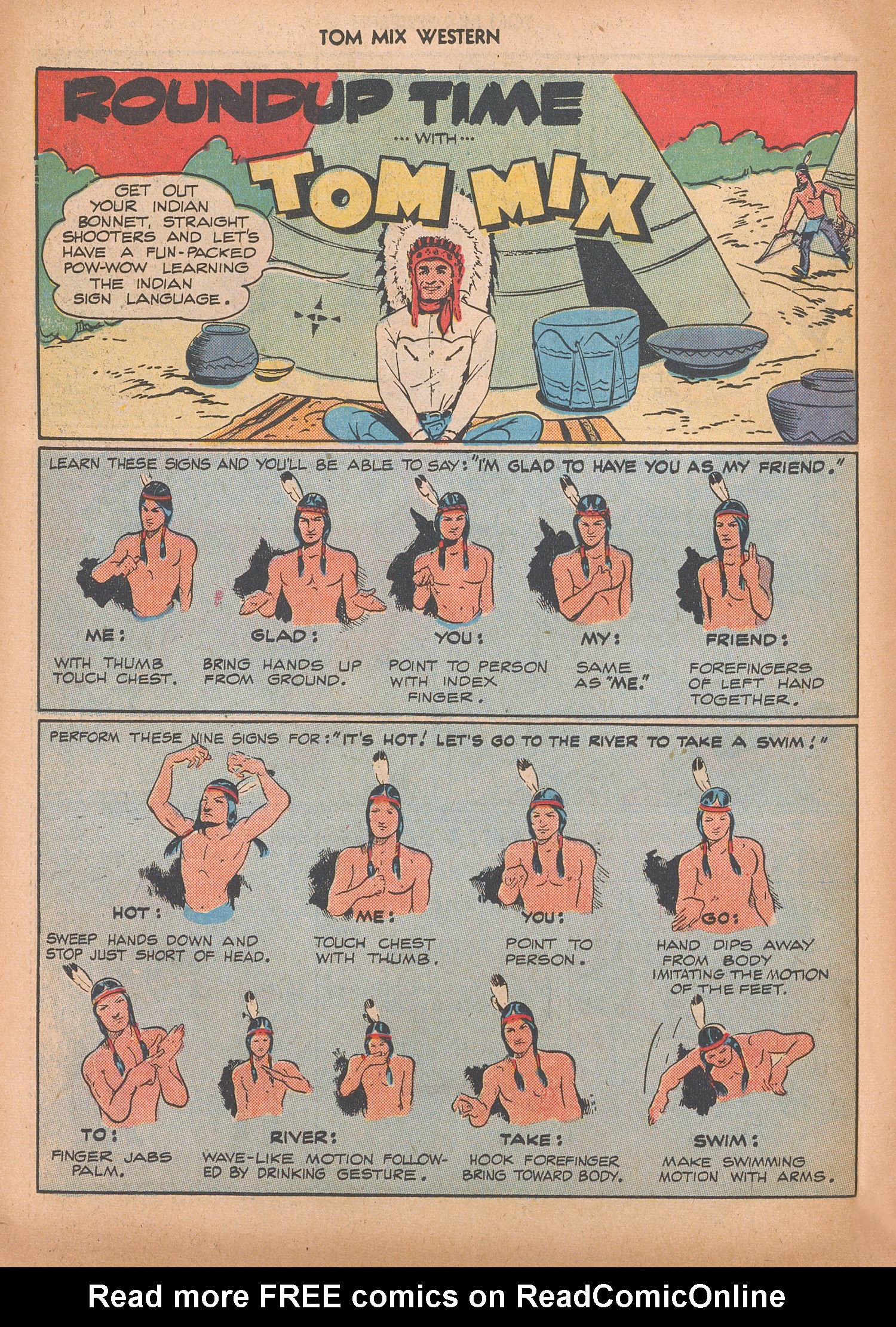 Read online Tom Mix Western (1948) comic -  Issue #9 - 38