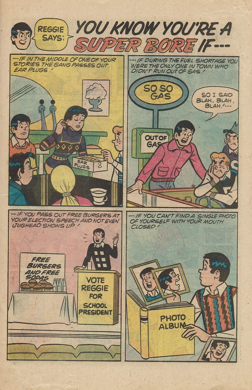 Read online Reggie's Wise Guy Jokes comic -  Issue #41 - 21