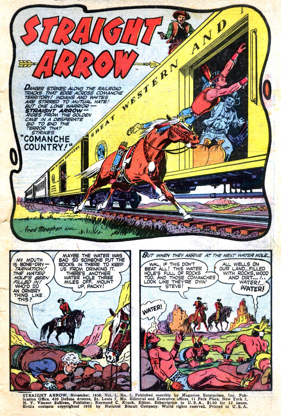 Read online Straight Arrow comic -  Issue #7 - 3