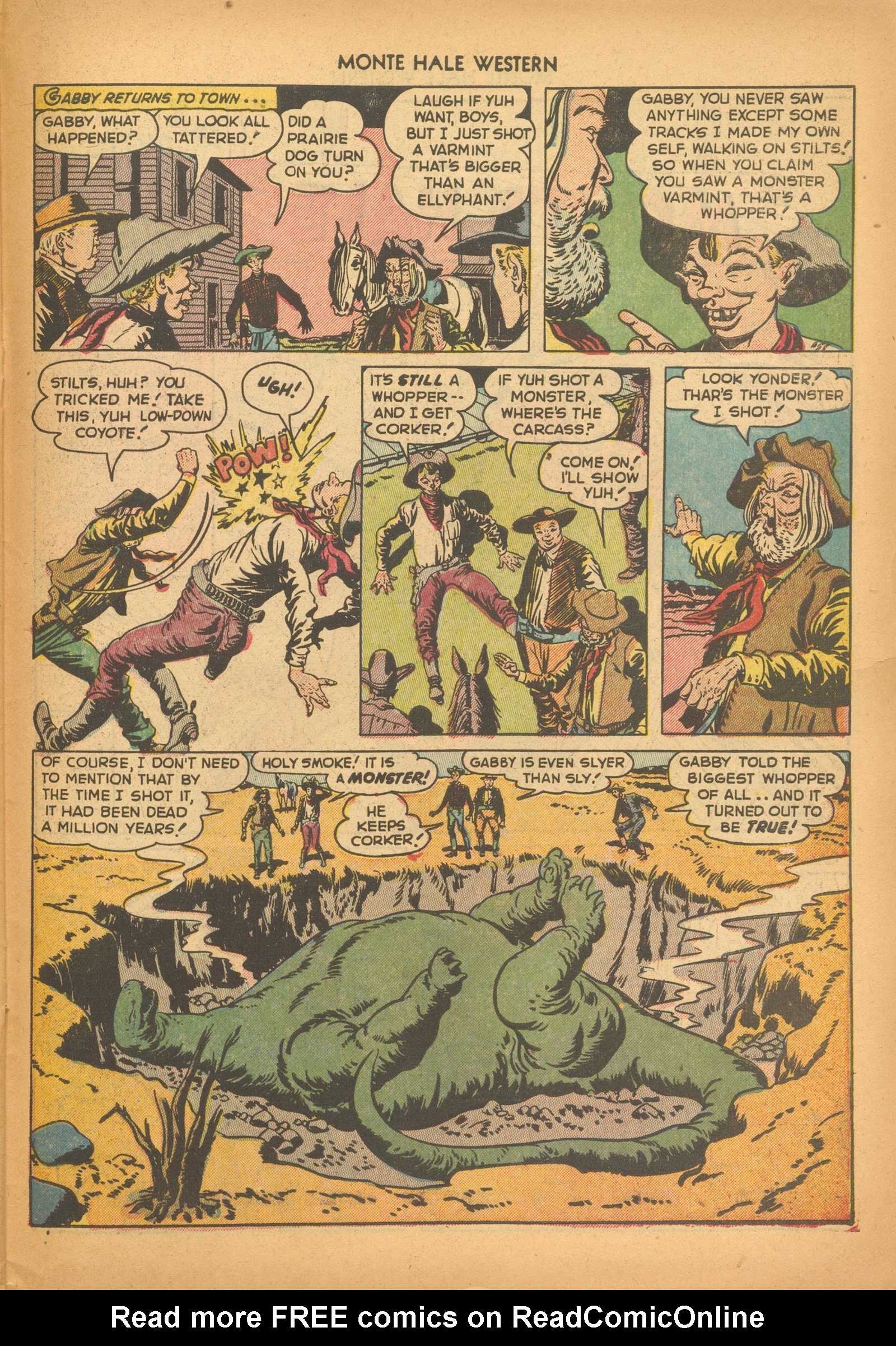 Read online Monte Hale Western comic -  Issue #75 - 27