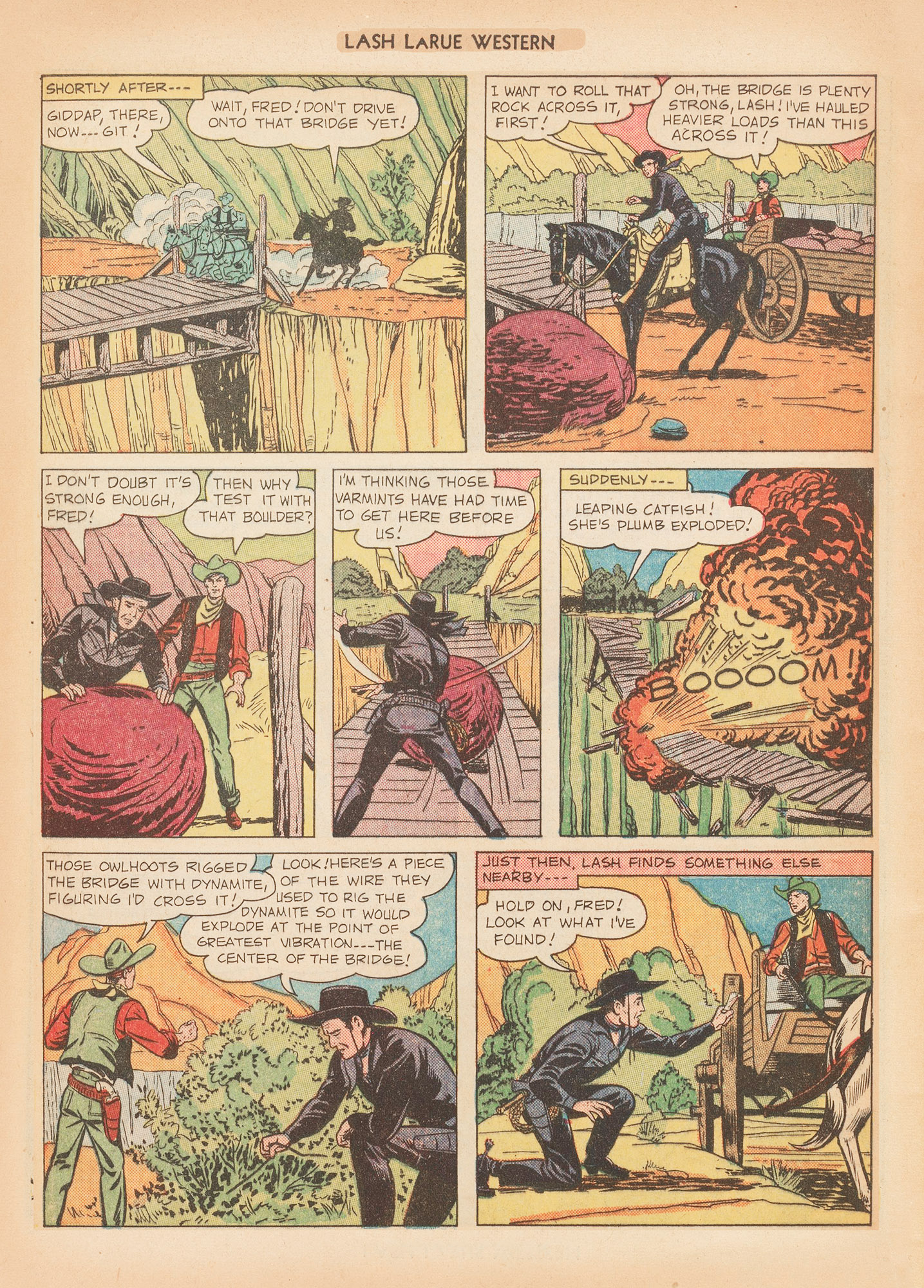 Read online Lash Larue Western (1949) comic -  Issue #12 - 45