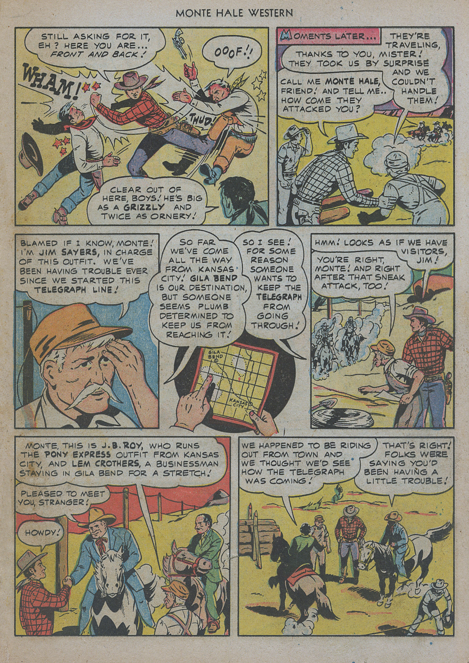 Read online Monte Hale Western comic -  Issue #47 - 27
