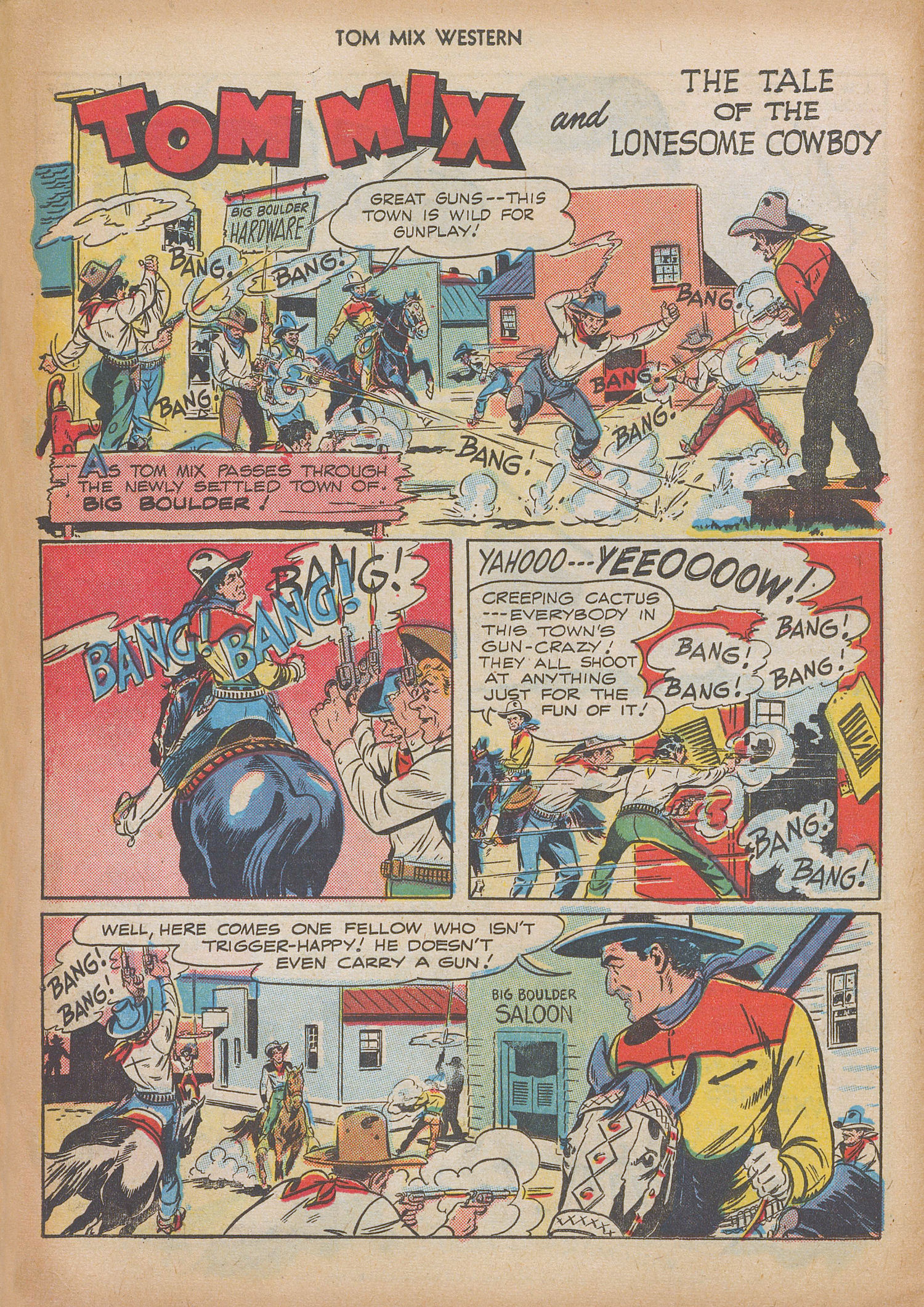 Read online Tom Mix Western (1948) comic -  Issue #9 - 14